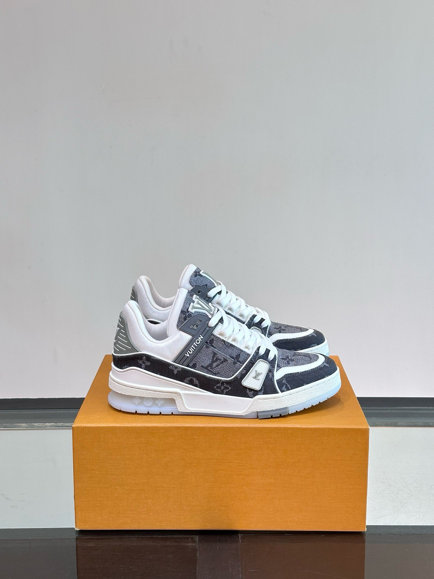 Louis Vuitton Trainer Sneaker in Damier Leather, Stylish & Comfortable