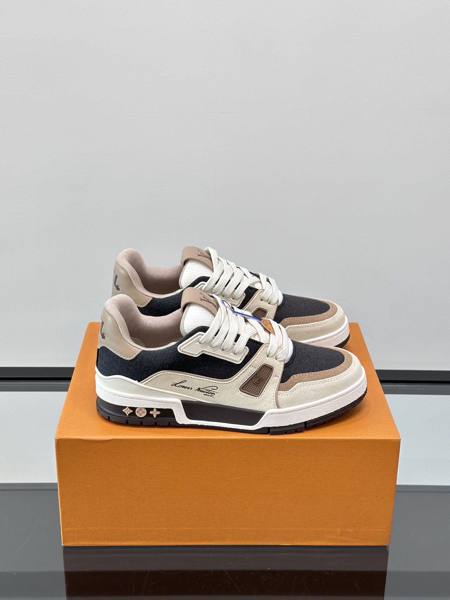 Louis Vuitton Trainer Sneaker in Damier Leather, Stylish & Comfortable