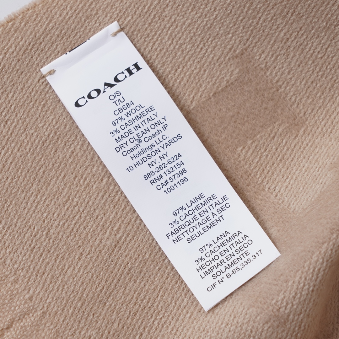 Coach 纯原 coach 蔻驰 CB684围巾 斜C logo围巾也太 了吧 不仅有颜值还有品质