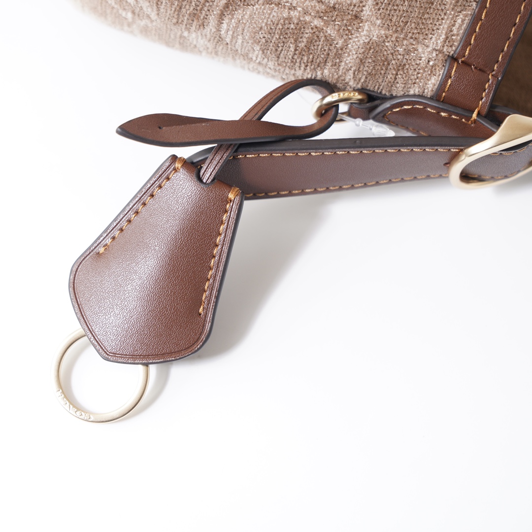 Coach 纯 COACH蔻驰 CCV65 奥莱女士ETTA25号 单肩包腋下包