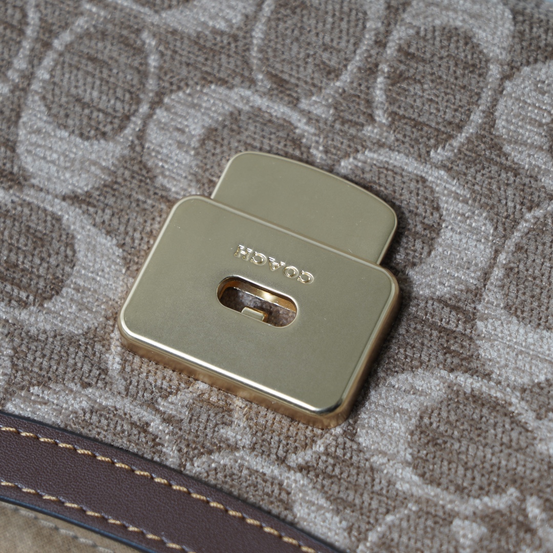 Coach 纯 COACH蔻驰 CCV65 奥莱女士ETTA25号 单肩包腋下包