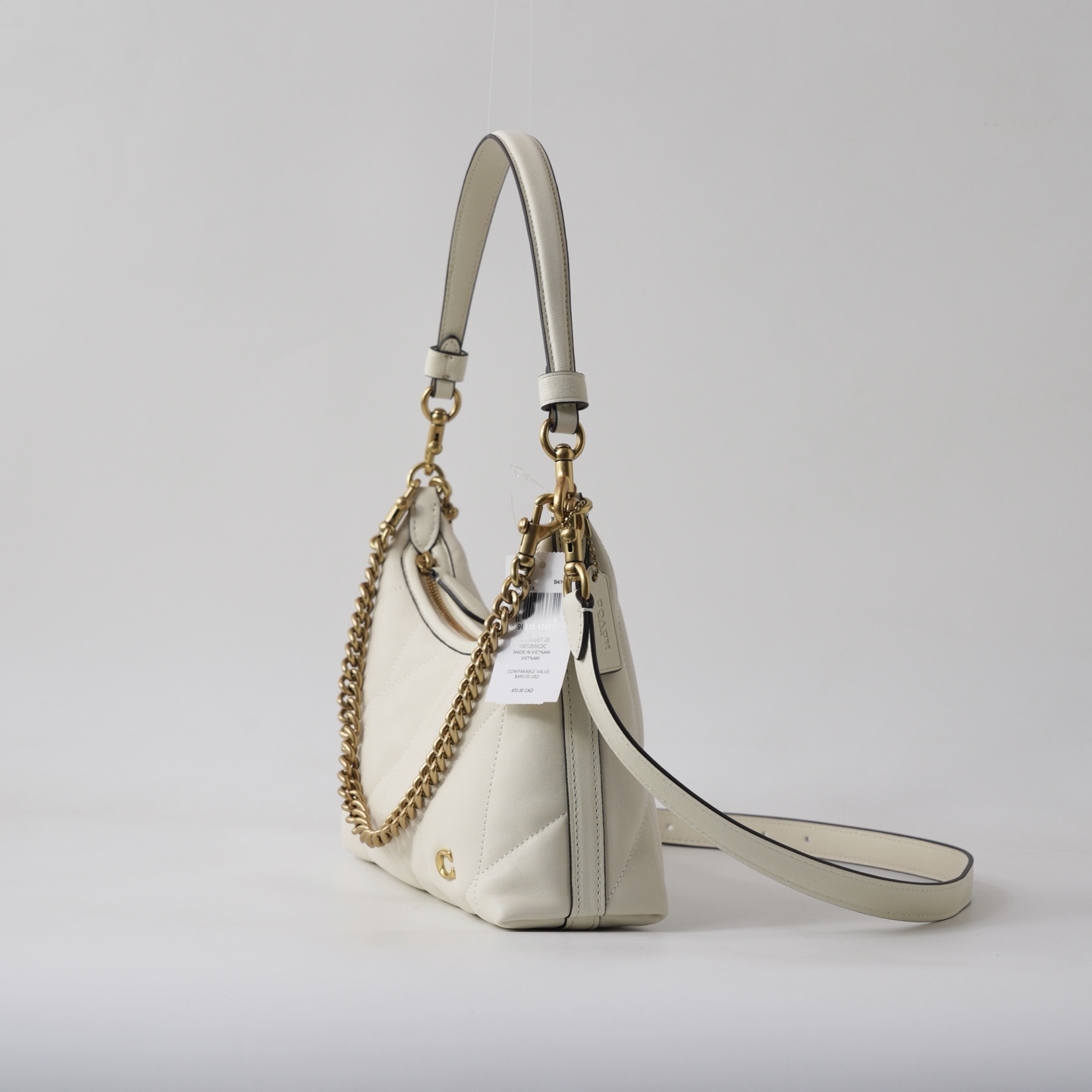 Coach 纯 【新品】COACH/蔻驰女士绗缝细节JULIET 25号单肩包斜挎包