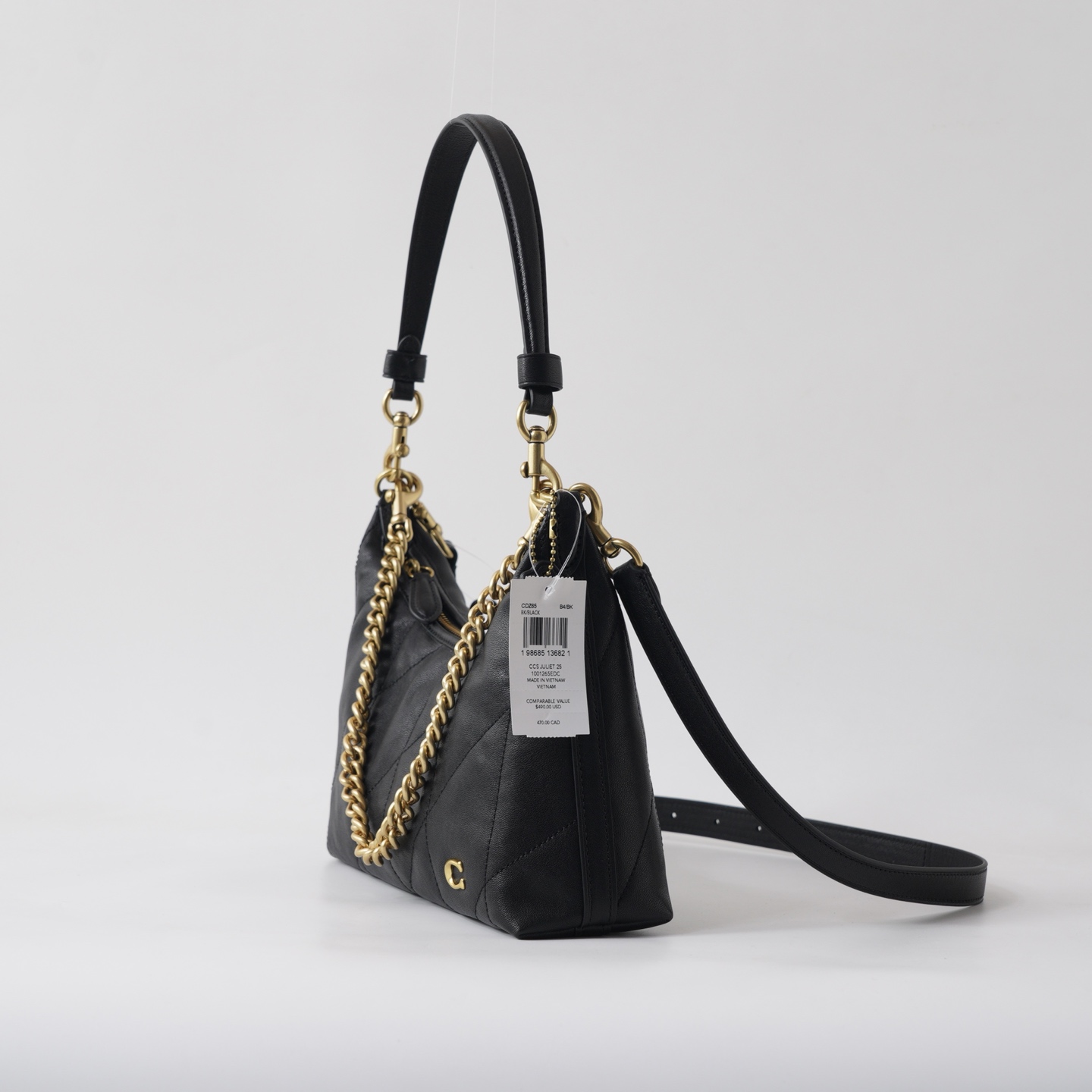 Coach 纯 【新品】COACH/蔻驰女士绗缝细节JULIET 25号单肩包斜挎包