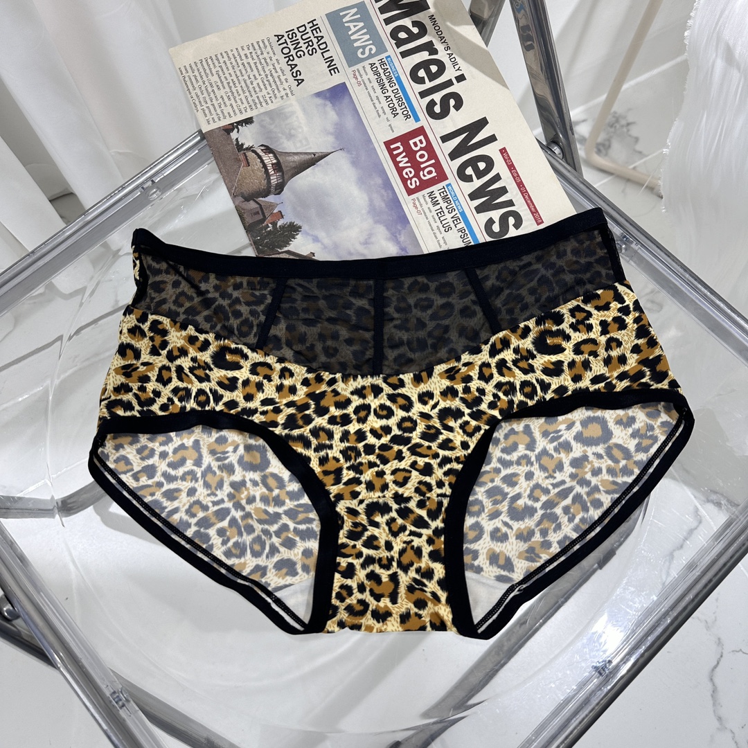 Leopard Print Mid-Waist Panties - Soft & Breathable Women's Underwear 3 i1714193150 7889 3