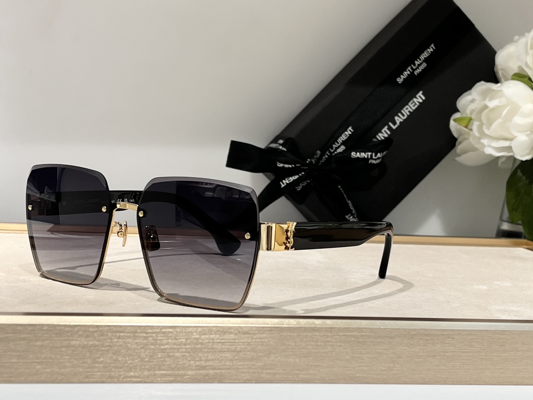  SAINT LAURENT
MODSL662F
Size62口16-140
斜纹无框设计
YSL金雕
