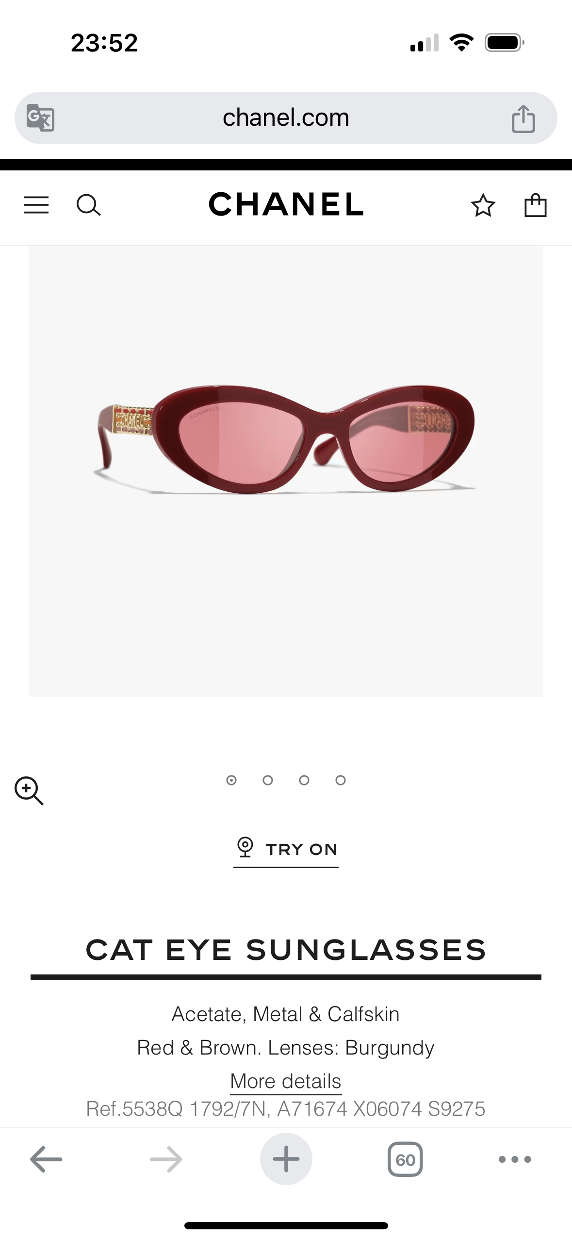  CHANEL
MODEL：CH5538Q
SIZE：53口20-145
