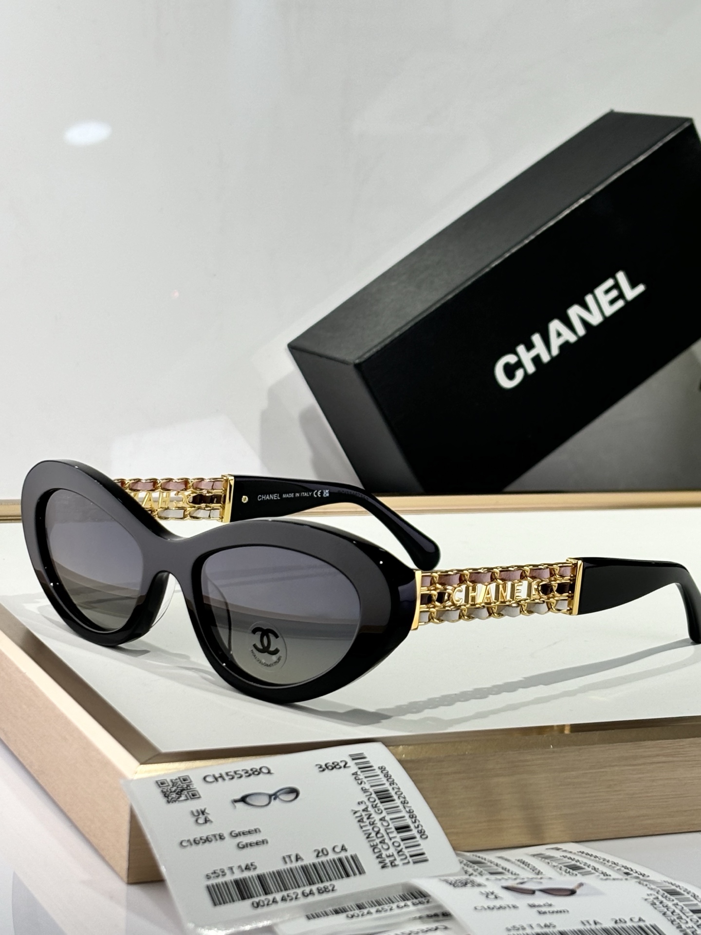  CHANEL
MODEL：CH5538Q
SIZE：53口20-145
