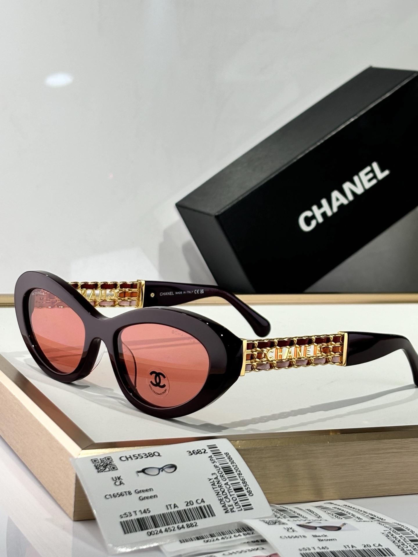  CHANEL
MODEL：CH5538Q
SIZE：53口20-145

