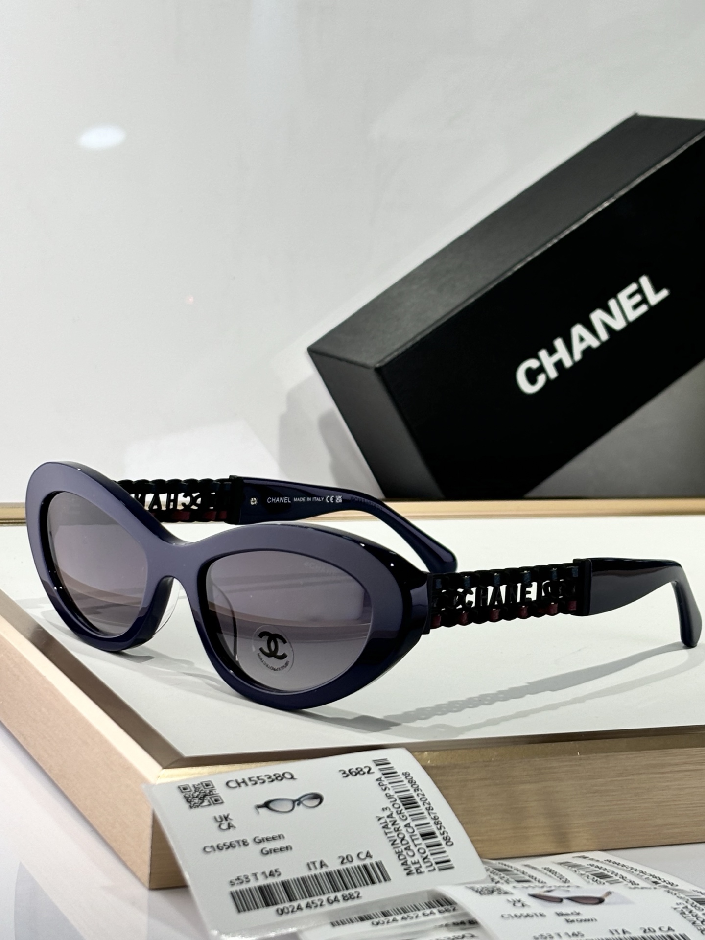  CHANEL
MODEL：CH5538Q
SIZE：53口20-145
