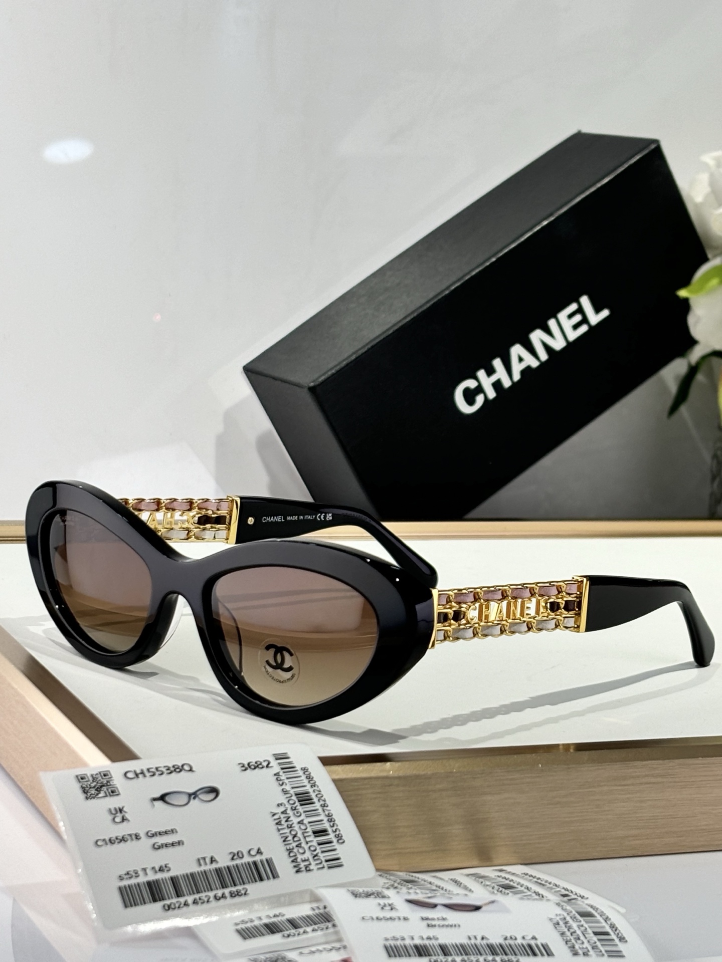  CHANEL
MODEL：CH5538Q
SIZE：53口20-145
