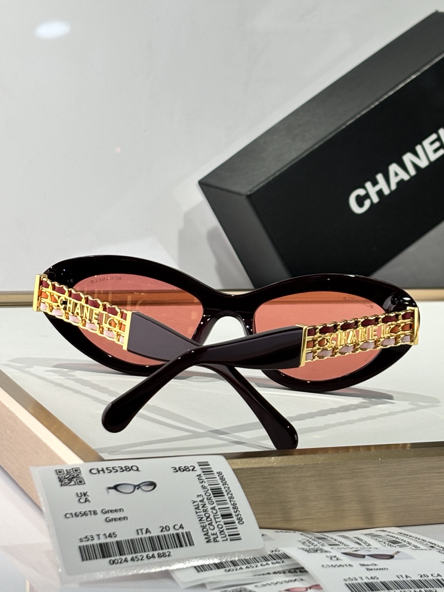  CHANEL
MODEL：CH5538Q
SIZE：53口20-145
