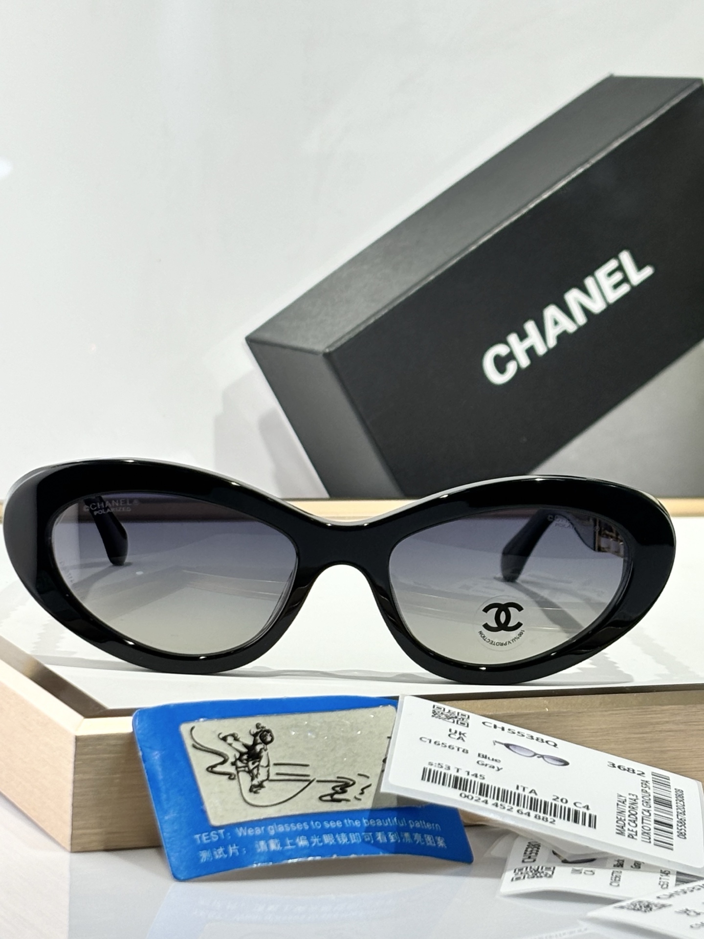  CHANEL
MODEL：CH5538Q
SIZE：53口20-145
