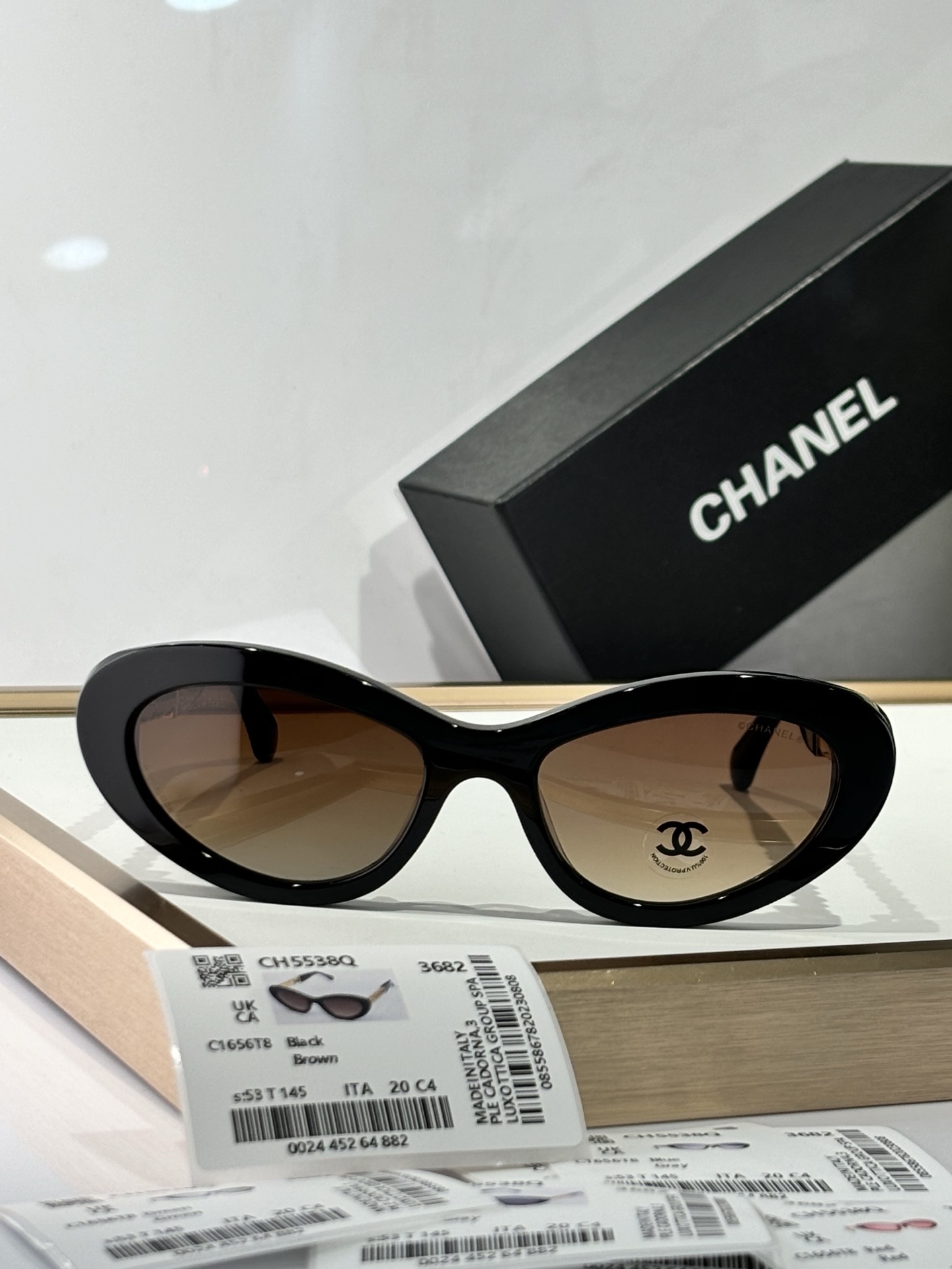  CHANEL
MODEL：CH5538Q
SIZE：53口20-145
