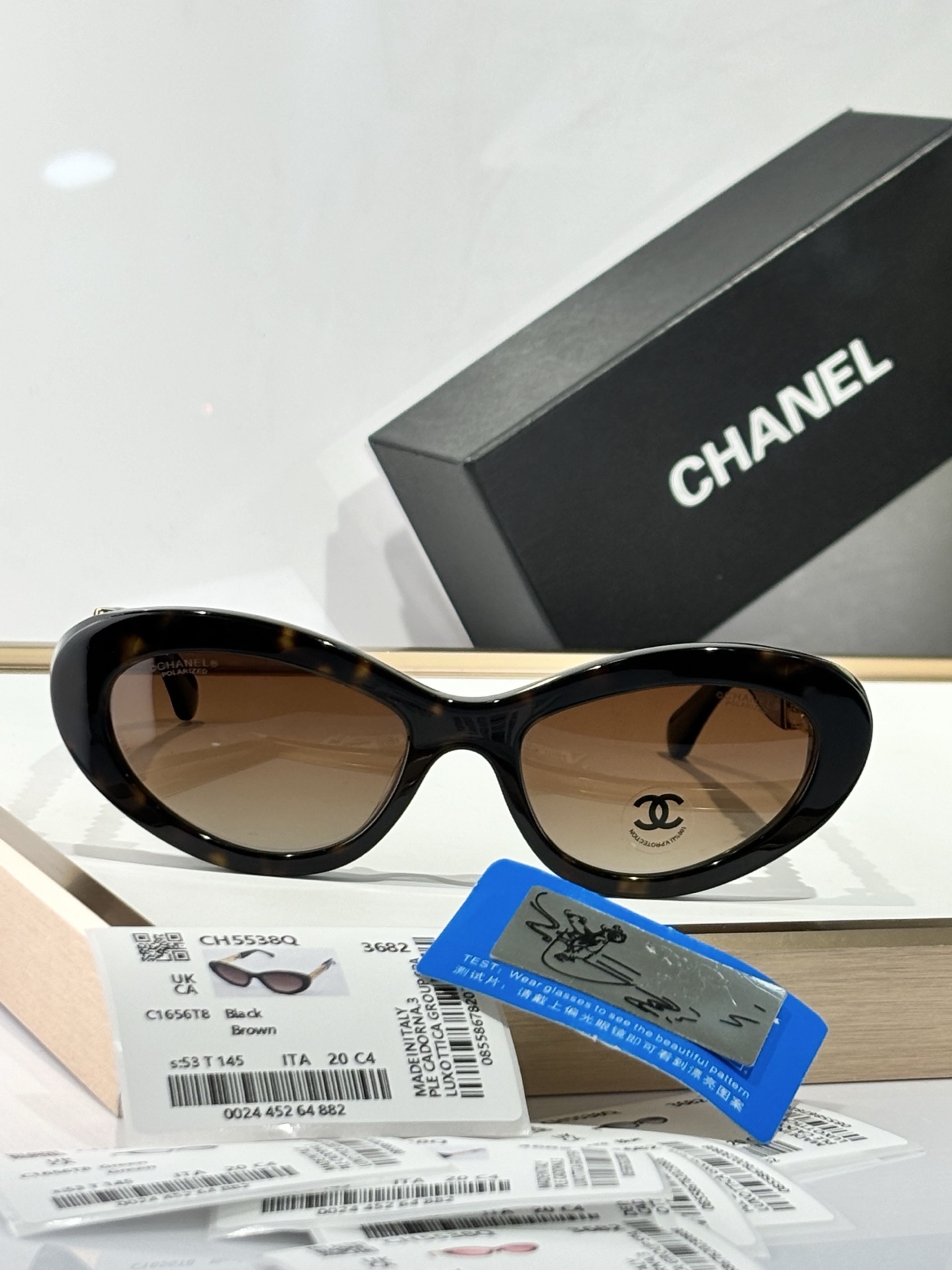  CHANEL
MODEL：CH5538Q
SIZE：53口20-145
