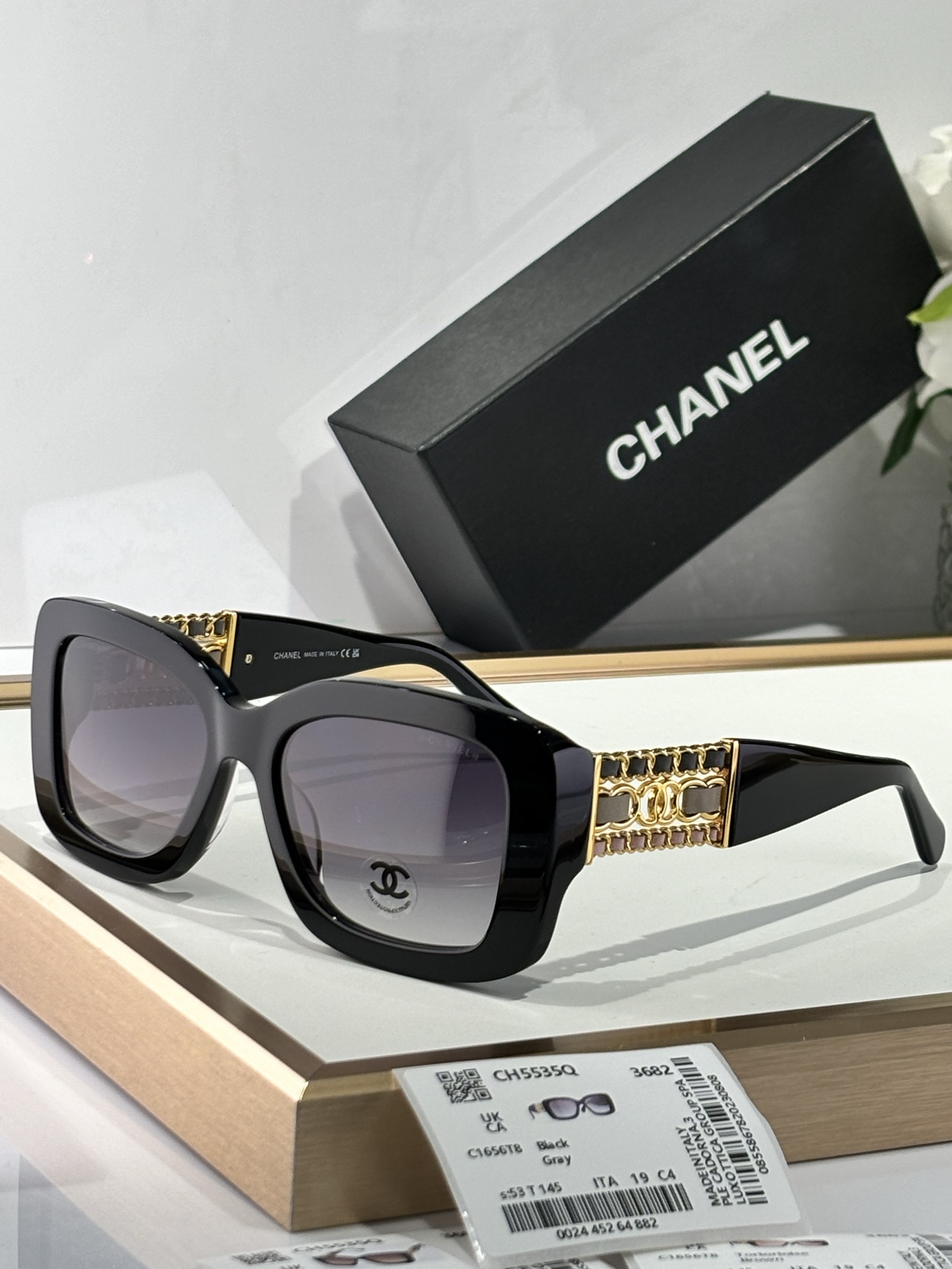  CHANEL
MODEL：CH5535Q
SIZE：53口19-145
