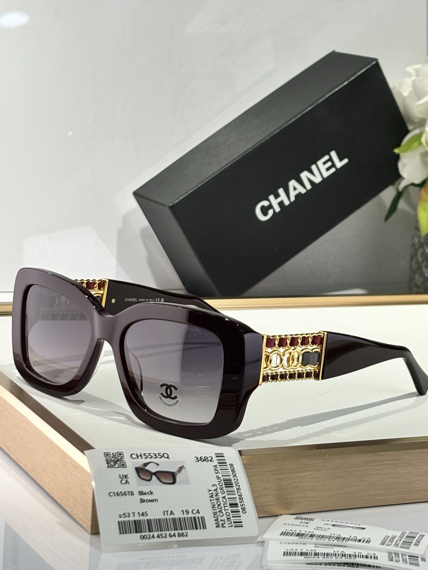  CHANEL
MODEL：CH5535Q
SIZE：53口19-145

