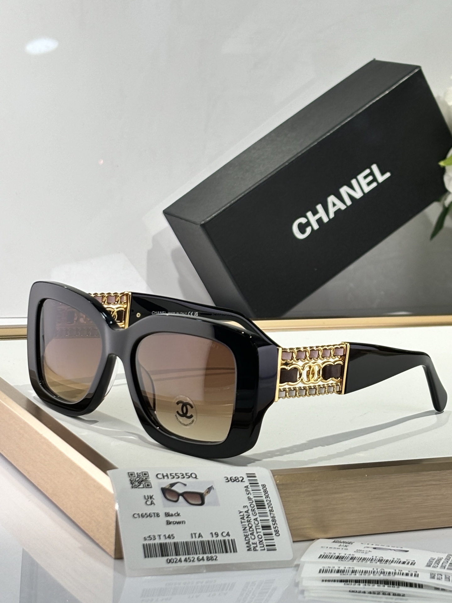  CHANEL
MODEL：CH5535Q
SIZE：53口19-145
