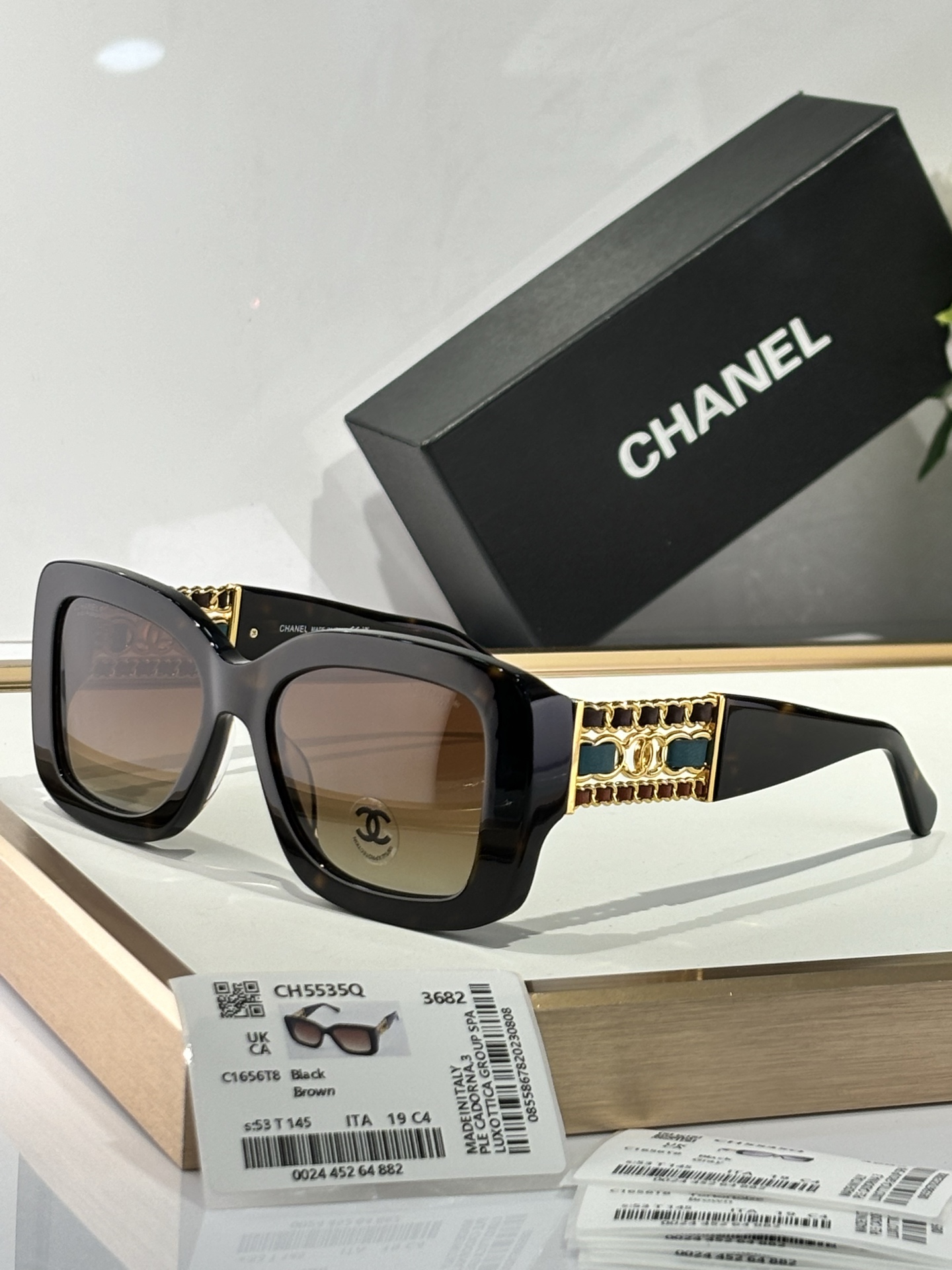  CHANEL
MODEL：CH5535Q
SIZE：53口19-145
