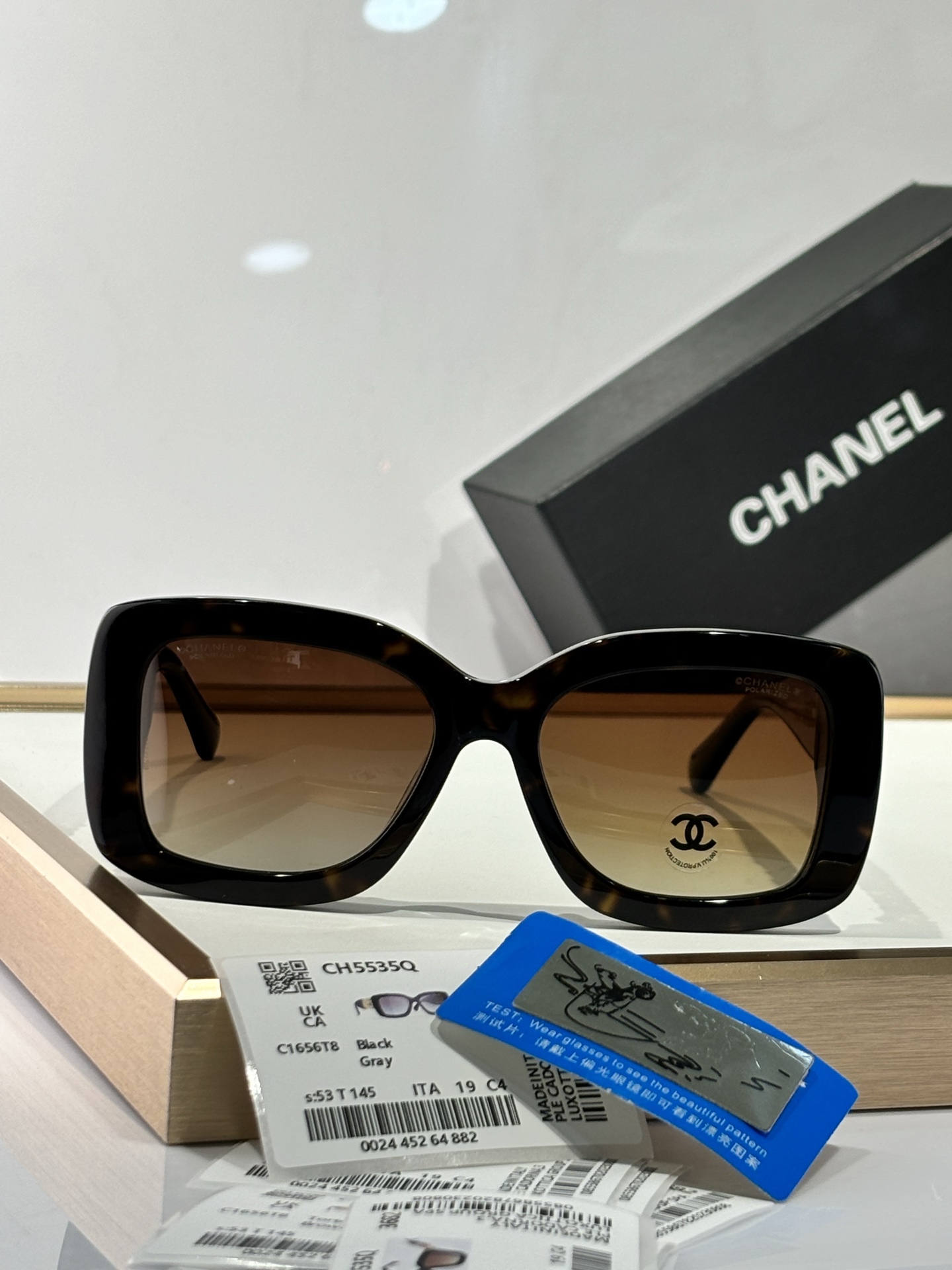  CHANEL
MODEL：CH5535Q
SIZE：53口19-145
