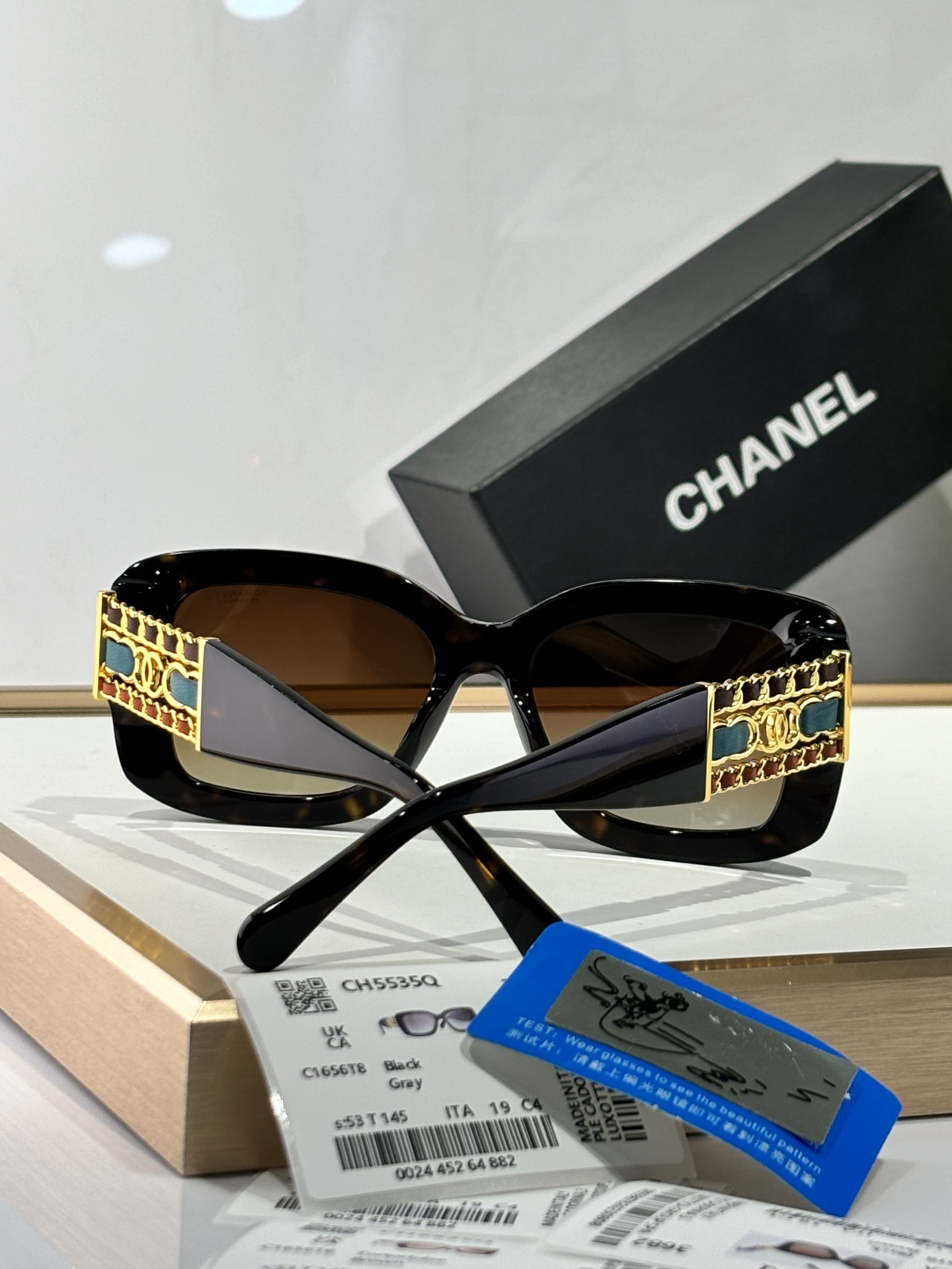  CHANEL
MODEL：CH5535Q
SIZE：53口19-145
