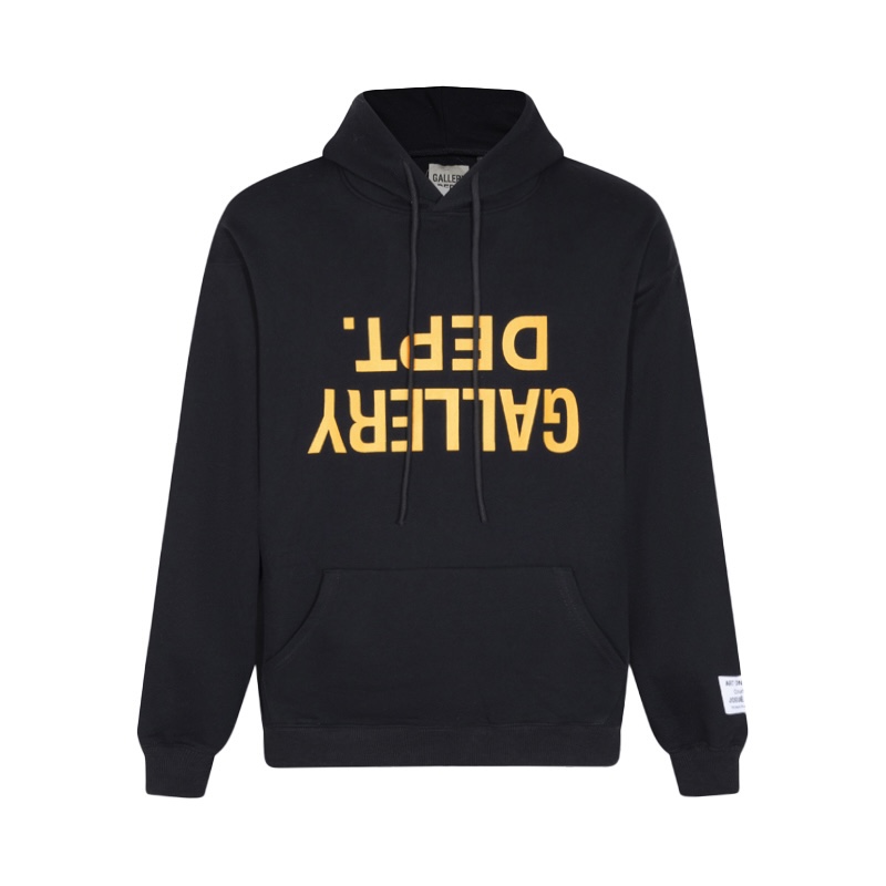 Gallery Dept’s New American High Street Hoodie with Logo Letter Brand in Black