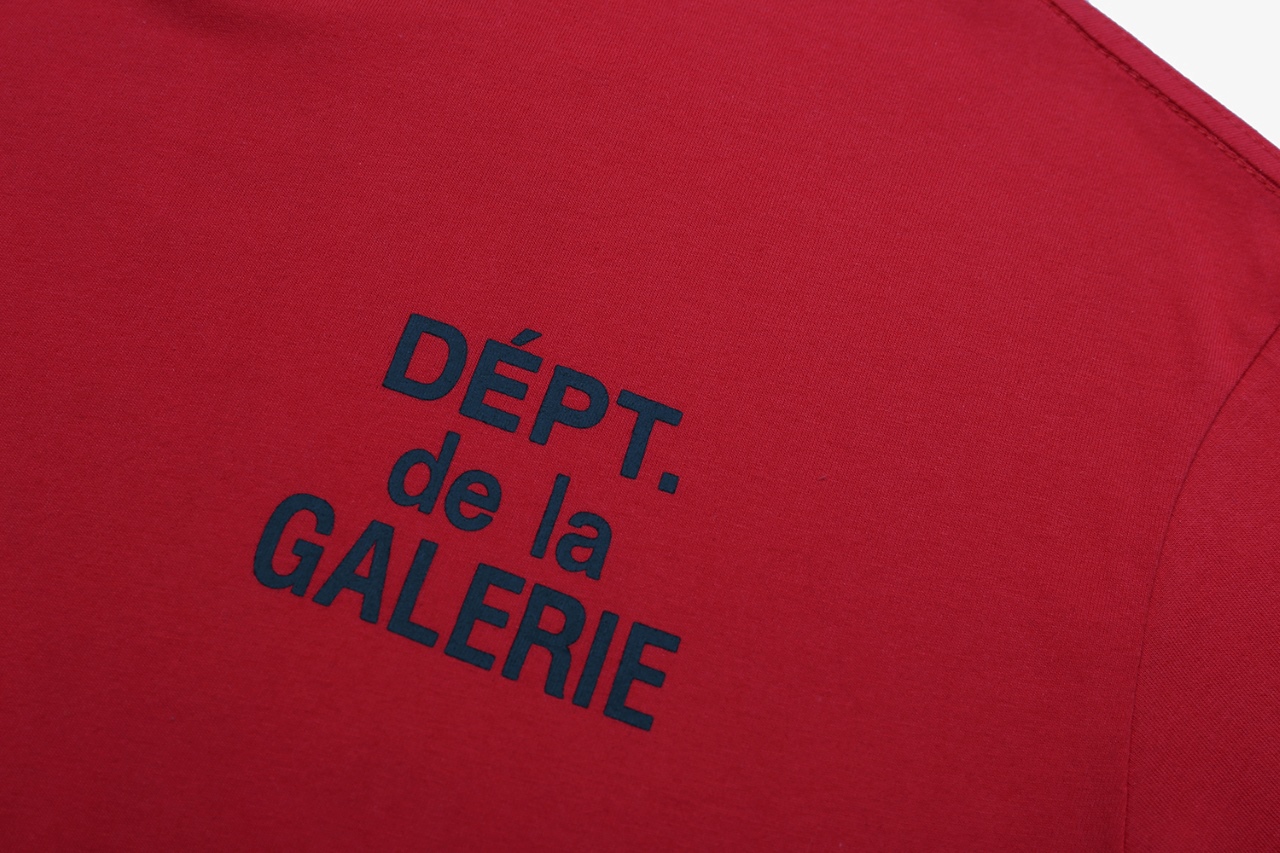 “Gallery Dept French Logo T-shirts: Pure Cotton Tees in Various Colors” - 图片 5