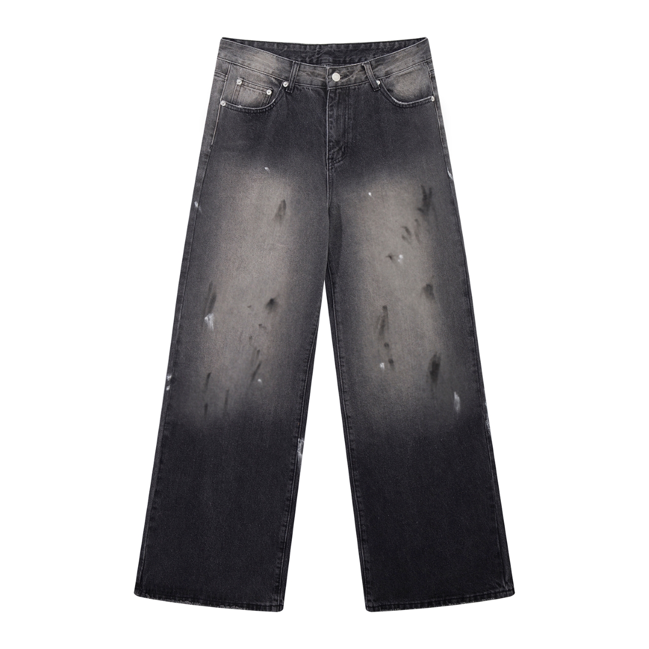 Fashion Trend: Loose-legged American-style Black Tea Pants for Acne-inspired Look - 图片 1