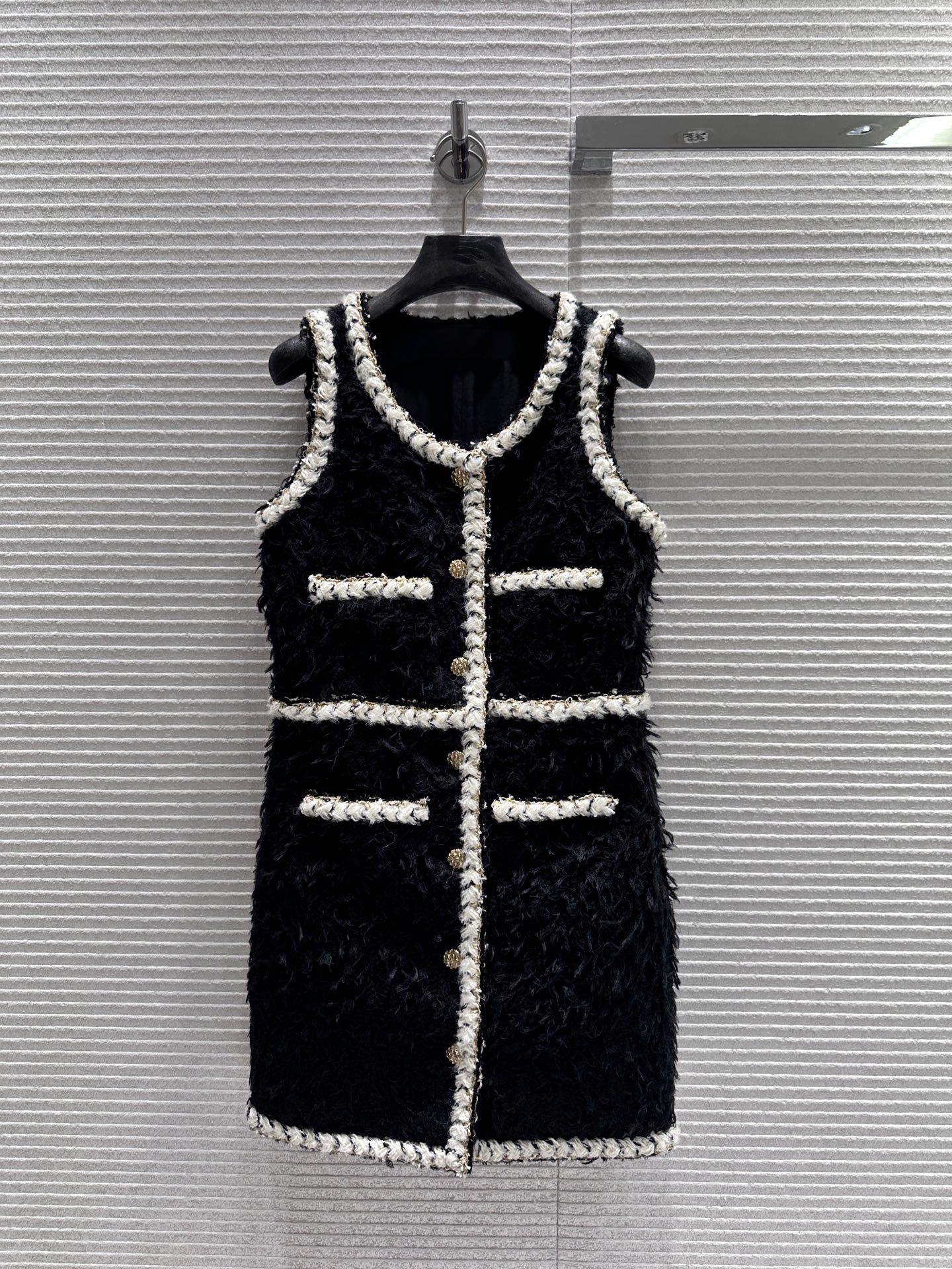 샤넬 여성 블랙 화이트 실크 원피스 레플리카 6176 Chanel Women Dress
