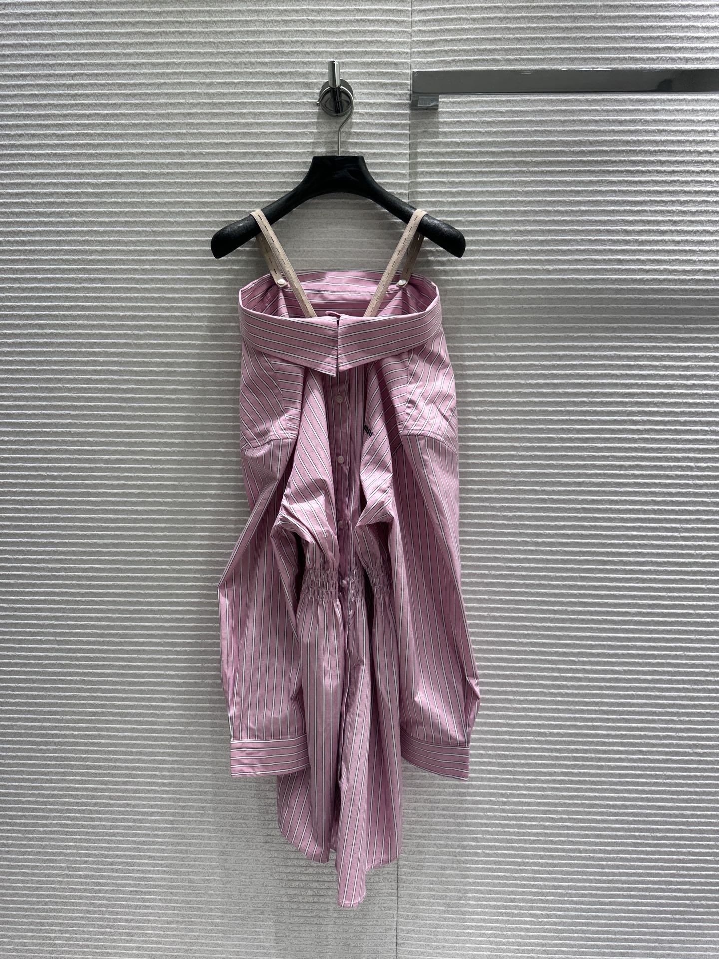 미우미우 여성 핑크 스트라이프 민소매 원피스 레플리카 6266 Miu Miu Women Dress