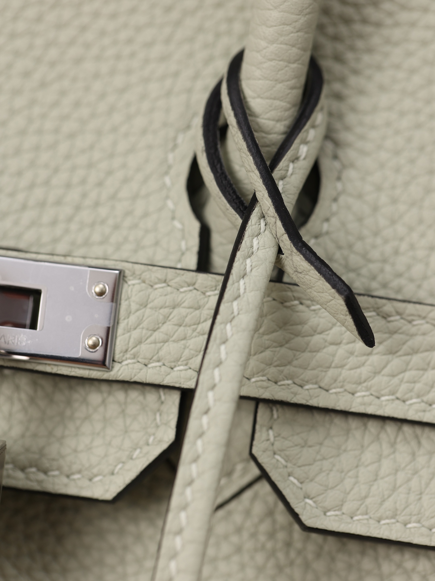 Hermes Birkin Tassen handtassen Grijs Zilveren hardware