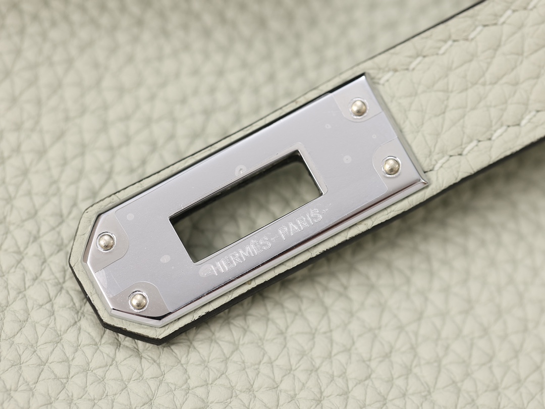 Hermes Birkin Tassen handtassen Grijs Platina Zilveren hardware