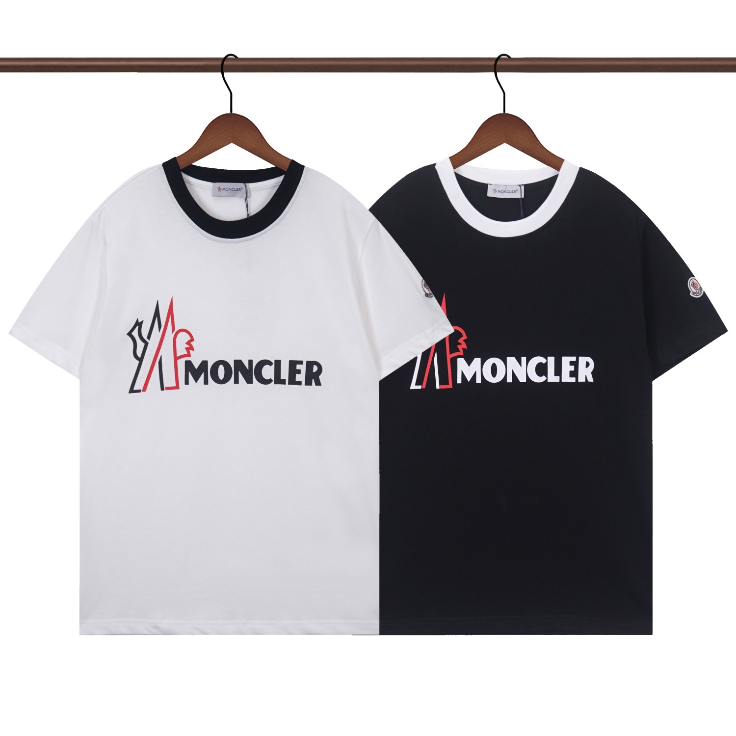 661# Moncler 2024 nuevo modelo. Tejido: algodón puro de doble hilo 32, 230g. Foto real en stock: estampado del logo Mon…