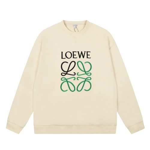 Loewe 25SS Center Logo Crewneck Sweatshirt, Color Block Design, High Quality 1 Loewe 25SS Center Logo Crewneck Sweatshirt, Color Block Design, High Quality