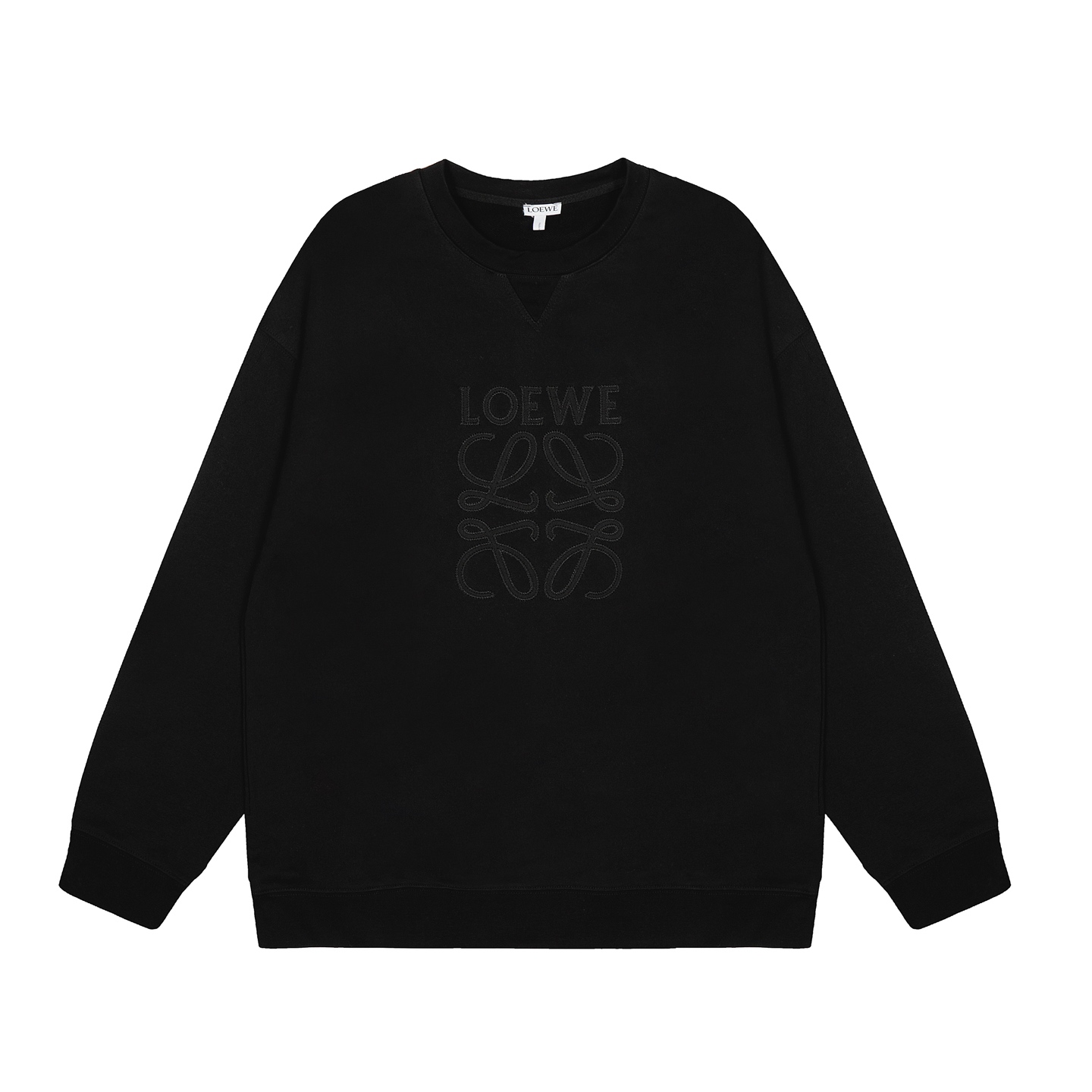 Loewe Classic Crewneck Sweatshirt with Embroidered Logo - Timeless Style