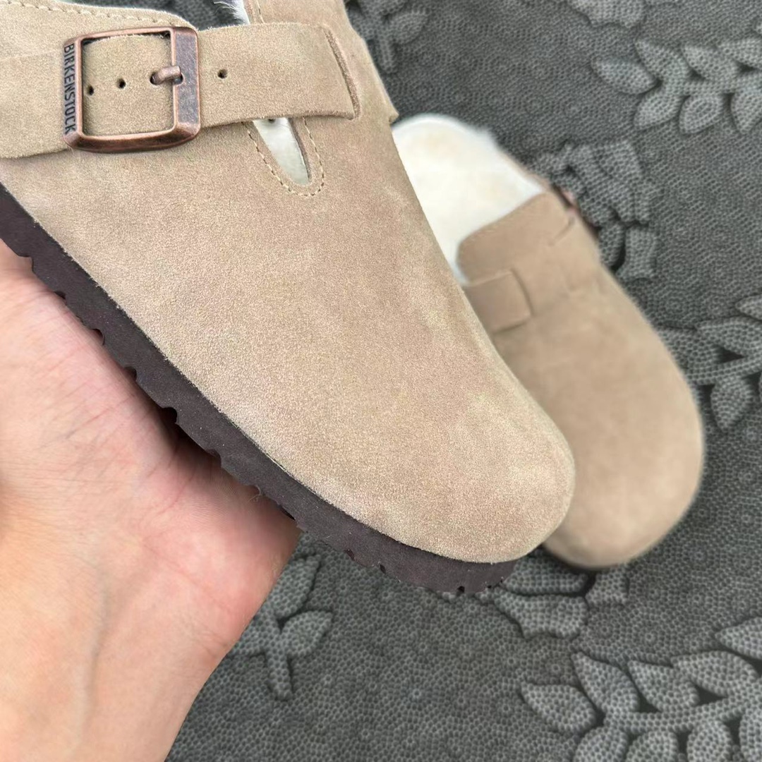 Birkenstock Boston shearling 毛绒款 浅色