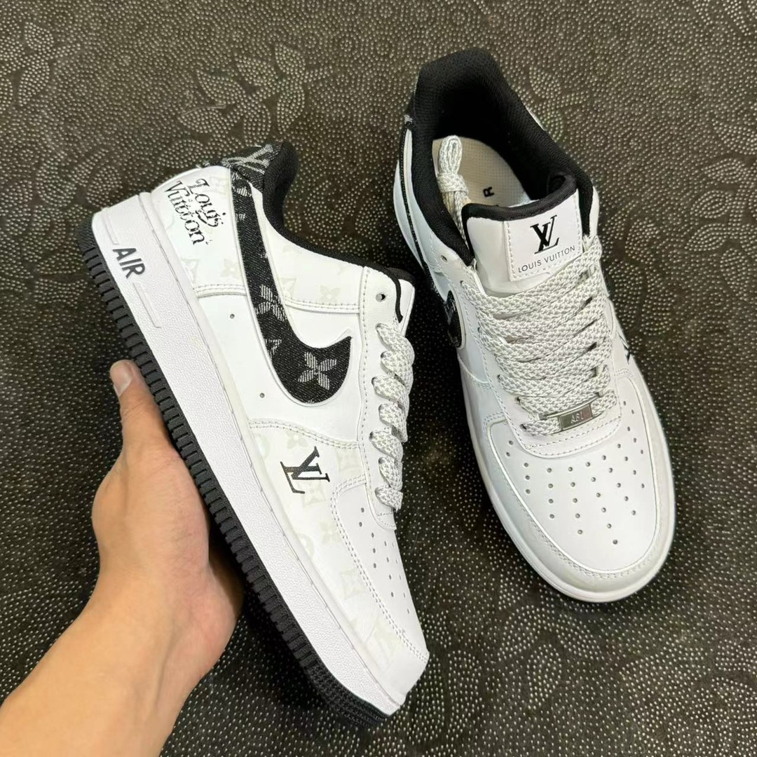 Af1白黑 Lv联名