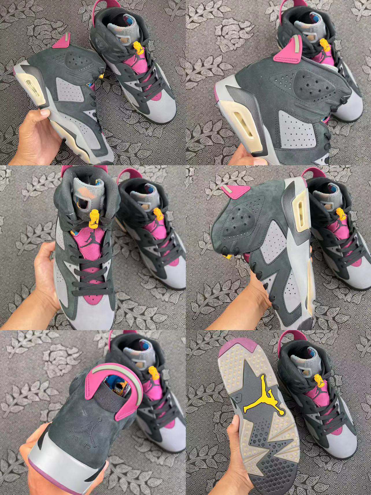 399 💰双十一预热特价 Air Jordan 6代五色特价 🔥 size：40-47.5 库存如图 按库存下 Sz原底面原盒 偏门配色 原本都是6xx在售的品质 价格不代表品质 此款单纯因为冷门所以清理 细节自观 支持得物App/识货App鉴定 支持30 天无理由售后 含质保