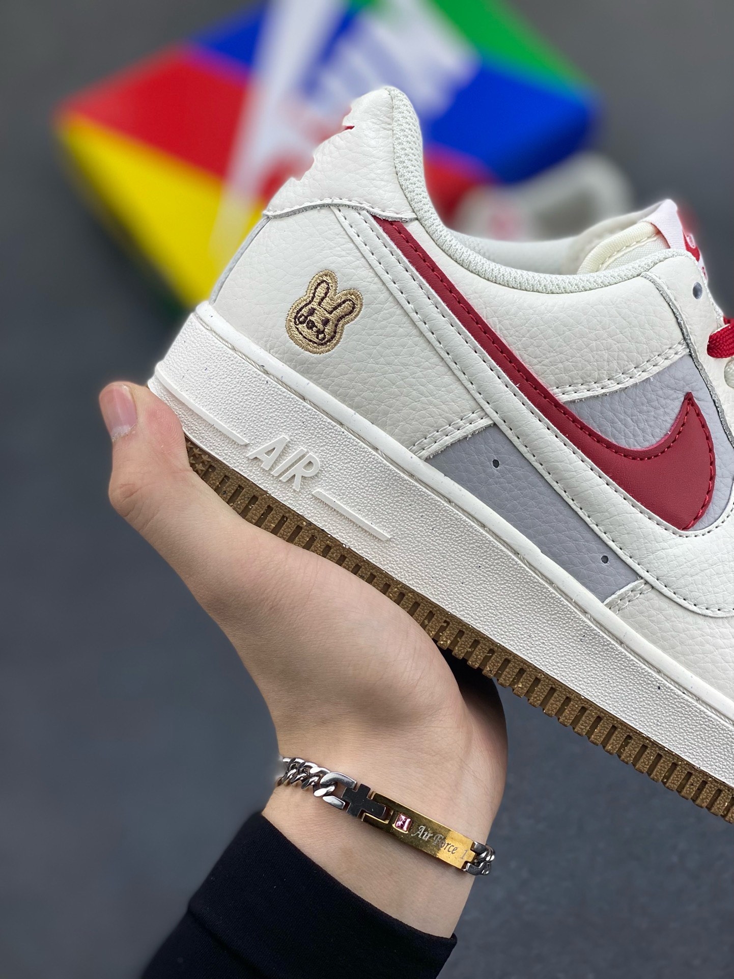 图片[6]-福利特价 小红书爆款  Nike Air Force 1 Low \’07 米白红双勾 空军一号低帮休闲板鞋 定制皮料 原楦原纸板 纯正版型 清洁度完美 内置全掌气垫 货号：CC2569-022 尺码：36 36.5 37.5 38 38.5 39 40 40.5 41 42 42.5 43 44 44.5 45-选品中心