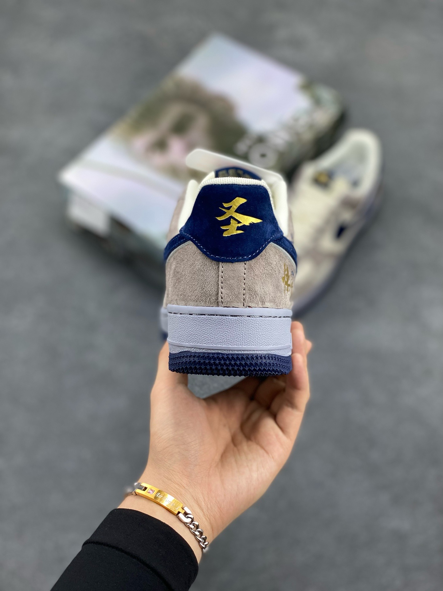图片[4]-福利特价 NIke Air Force 1 \’07 Low “悟空”空军一号 低帮 运动鞋 休闲鞋 折边针车 工艺难度大 原楦头原纸板 原装鞋盒 定制五金配件 内置全掌气垫 原厂鞋底 货号：DM1688-802 尺码：36 36.5 37.5 38 38.5 39 40 40.5 41 42 42.5 43 44 44.5 45-选品中心