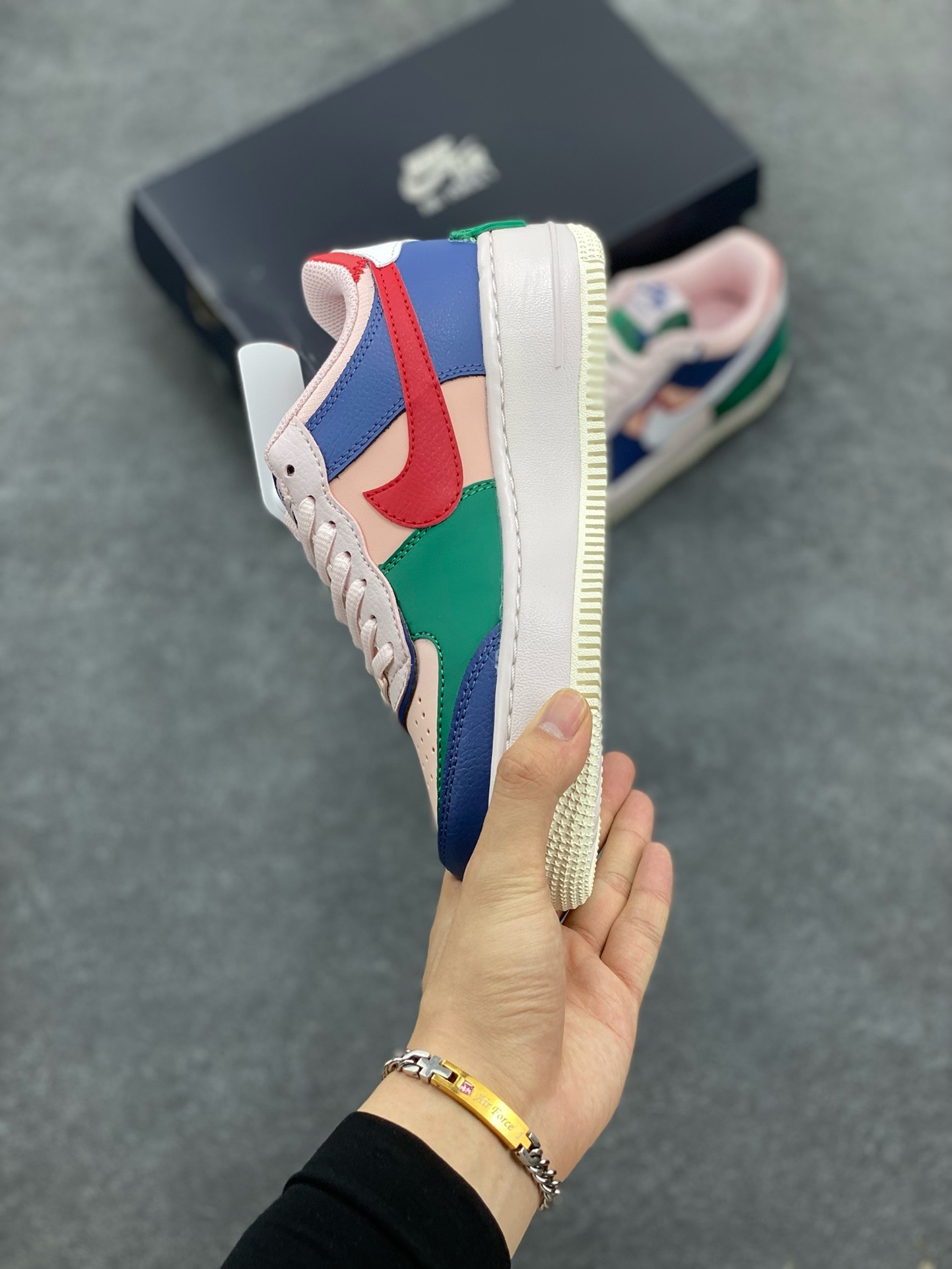 图片[3]-福利特价 NK Air Force 1 Shadow 轻量增高低帮百搭板鞋\”拼接马卡龙\” 全新少女系解构主义设计双层轻量EVA发泡中底+防滑RB橡胶外圈底鞋底 原楦头原纸板 打造纯正空军版型 专注外贸渠道 全掌内置蜂窝气垫 原盒配件 原厂中底钢印、拉帮完美 货号：CI0919-400 尺码：35.5 36 36.5 37.5 38 38.5 39 40 40.5 41 42-选品中心