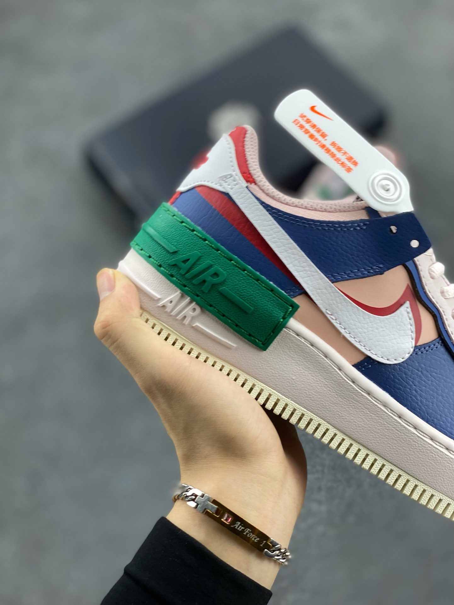 图片[6]-福利特价 NK Air Force 1 Shadow 轻量增高低帮百搭板鞋\”拼接马卡龙\” 全新少女系解构主义设计双层轻量EVA发泡中底+防滑RB橡胶外圈底鞋底 原楦头原纸板 打造纯正空军版型 专注外贸渠道 全掌内置蜂窝气垫 原盒配件 原厂中底钢印、拉帮完美 货号：CI0919-400 尺码：35.5 36 36.5 37.5 38 38.5 39 40 40.5 41 42-选品中心