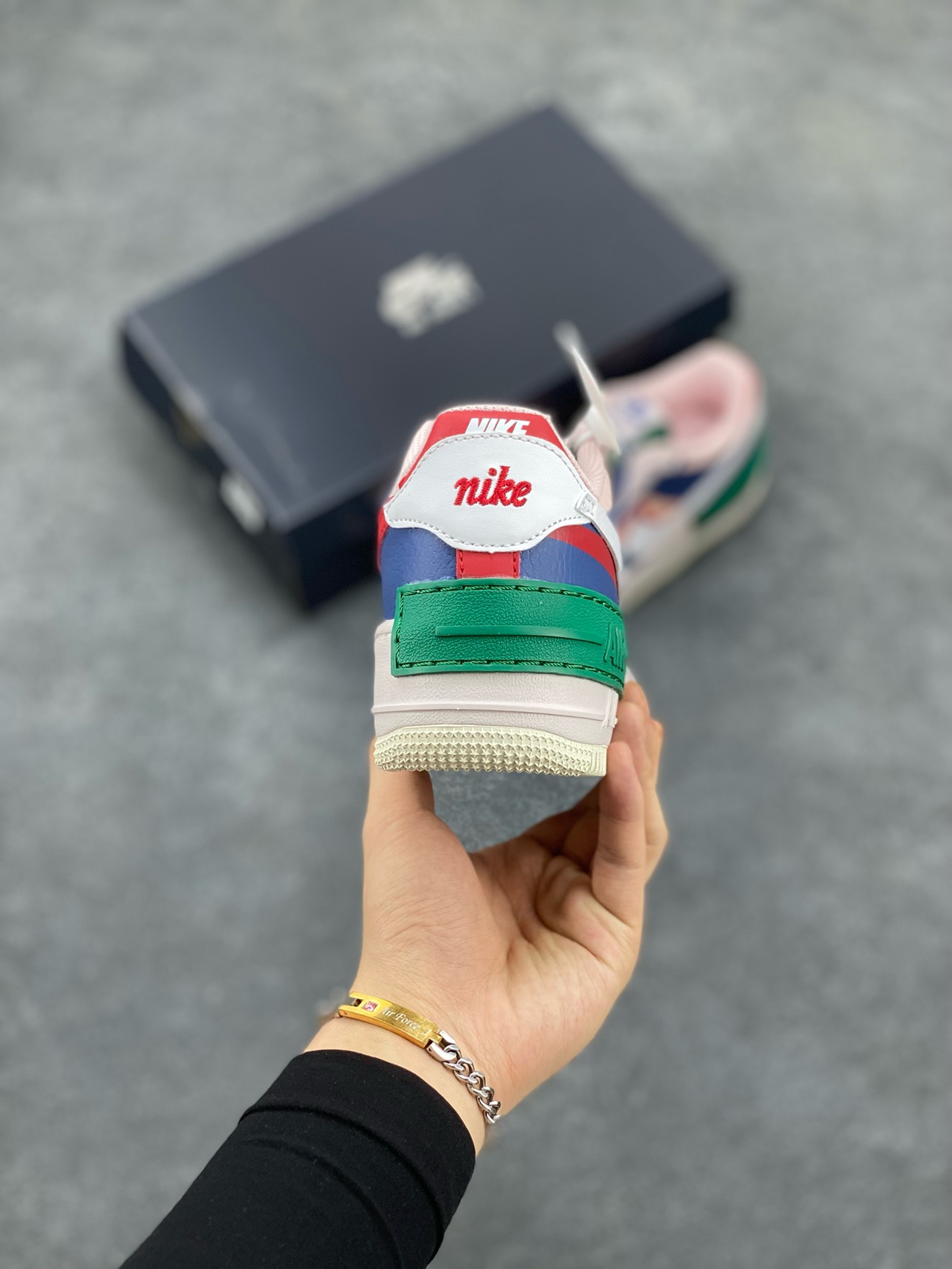 图片[4]-福利特价 NK Air Force 1 Shadow 轻量增高低帮百搭板鞋\”拼接马卡龙\” 全新少女系解构主义设计双层轻量EVA发泡中底+防滑RB橡胶外圈底鞋底 原楦头原纸板 打造纯正空军版型 专注外贸渠道 全掌内置蜂窝气垫 原盒配件 原厂中底钢印、拉帮完美 货号：CI0919-400 尺码：35.5 36 36.5 37.5 38 38.5 39 40 40.5 41 42-选品中心