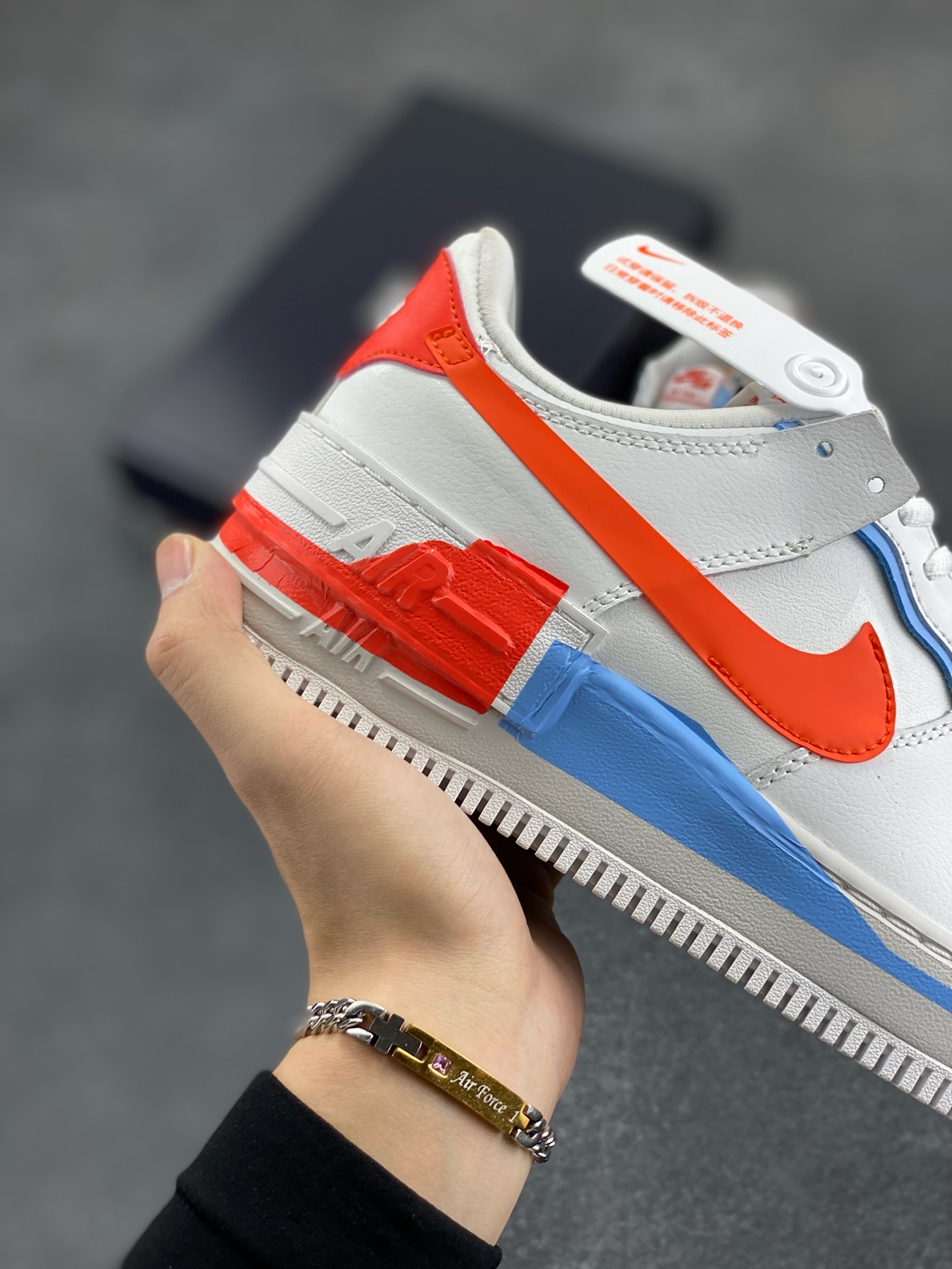 图片[6]-福利特价 NK Air Force 1 Shadow 轻量增高低帮百搭板鞋\”拼接马卡龙\” 全新少女系解构主义设计双层轻量EVA发泡中底+防滑RB橡胶外圈底鞋底 原楦头原纸板 打造纯正空军版型 专注外贸渠道 全掌内置蜂窝气垫 原盒配件 原厂中底钢印、拉帮完美 货号：CQ9503-100 尺码：35.5 36 36.5 37.5 38 38.5 39 40 40.5 41 42-选品中心