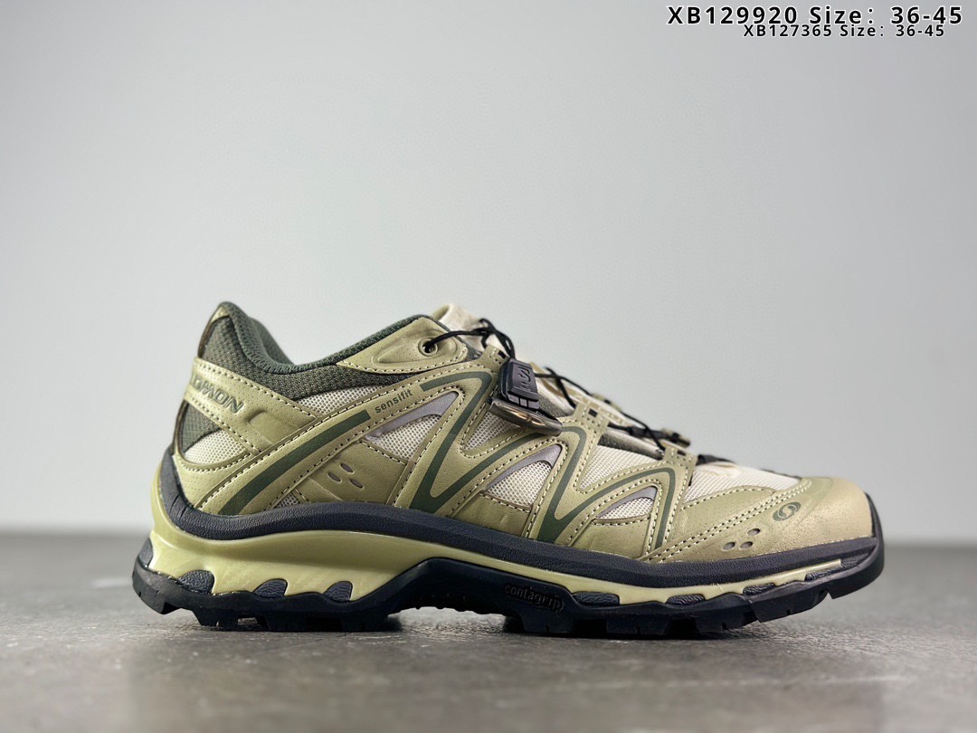 🈴️💰250
法国户外品牌-萨洛蒙 Salomon XT-Quest 
ADV XT 3D探索者系列 纯原版本
潮流越野机能户外休闲运动跑步鞋
采用透气网布与防护皮革组合鞋面材质 
牛角扣系带开合 欧索莱环保去臭环型组合鞋垫 外置4D先进科技以及Contagrip大底
官方货号: 412322 21 G0FX
尺码：36 36.5 37 38 38.5 39 40 40.5 41.5 42 42.5 43 44 45
编码XB127365