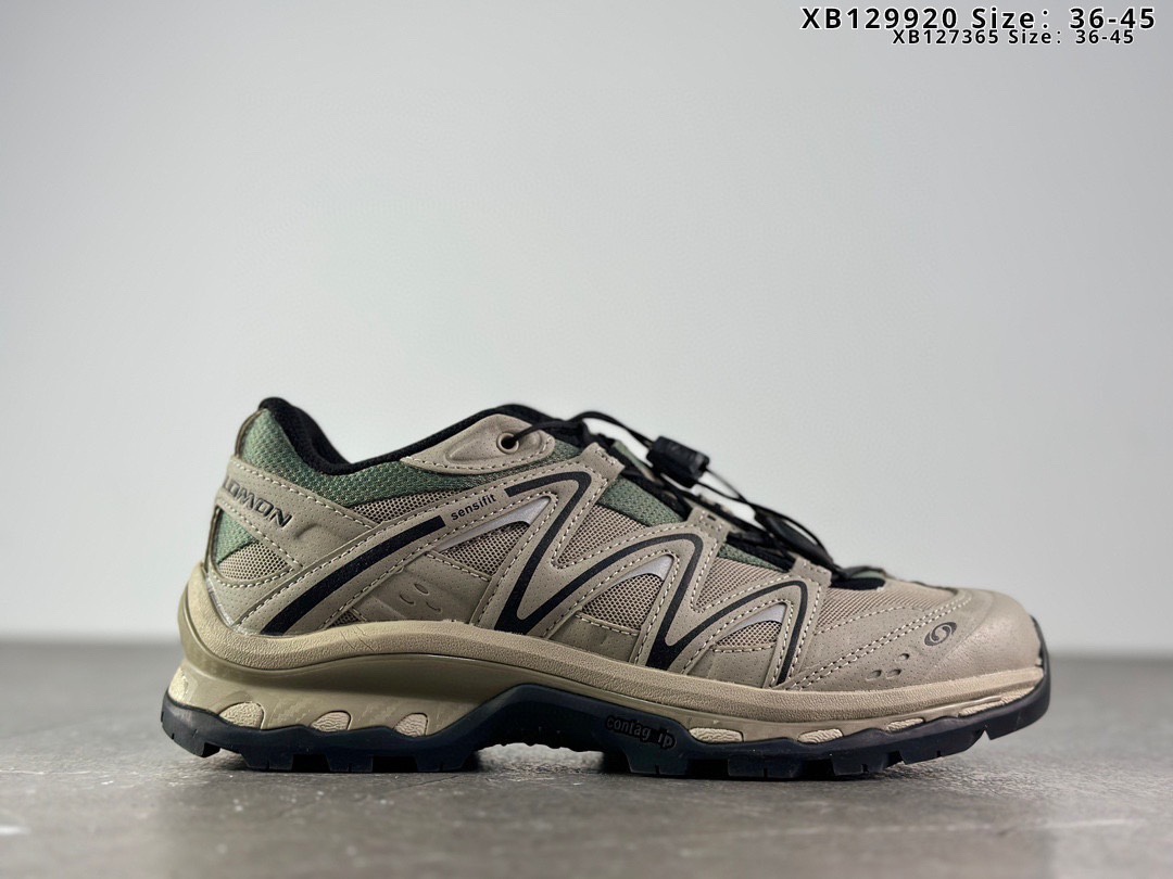 🈴️💰250
法国户外品牌-萨洛蒙 Salomon XT-Quest 
ADV XT 3D探索者系列 纯原版本
潮流越野机能户外休闲运动跑步鞋
采用透气网布与防护皮革组合鞋面材质 
牛角扣系带开合 欧索莱环保去臭环型组合鞋垫 外置4D先进科技以及Contagrip大底
官方货号: 412322 21 G0FX
尺码：36 36.5 37 38 38.5 39 40 40.5 41.5 42 42.5 43 44 45
编码XB127365