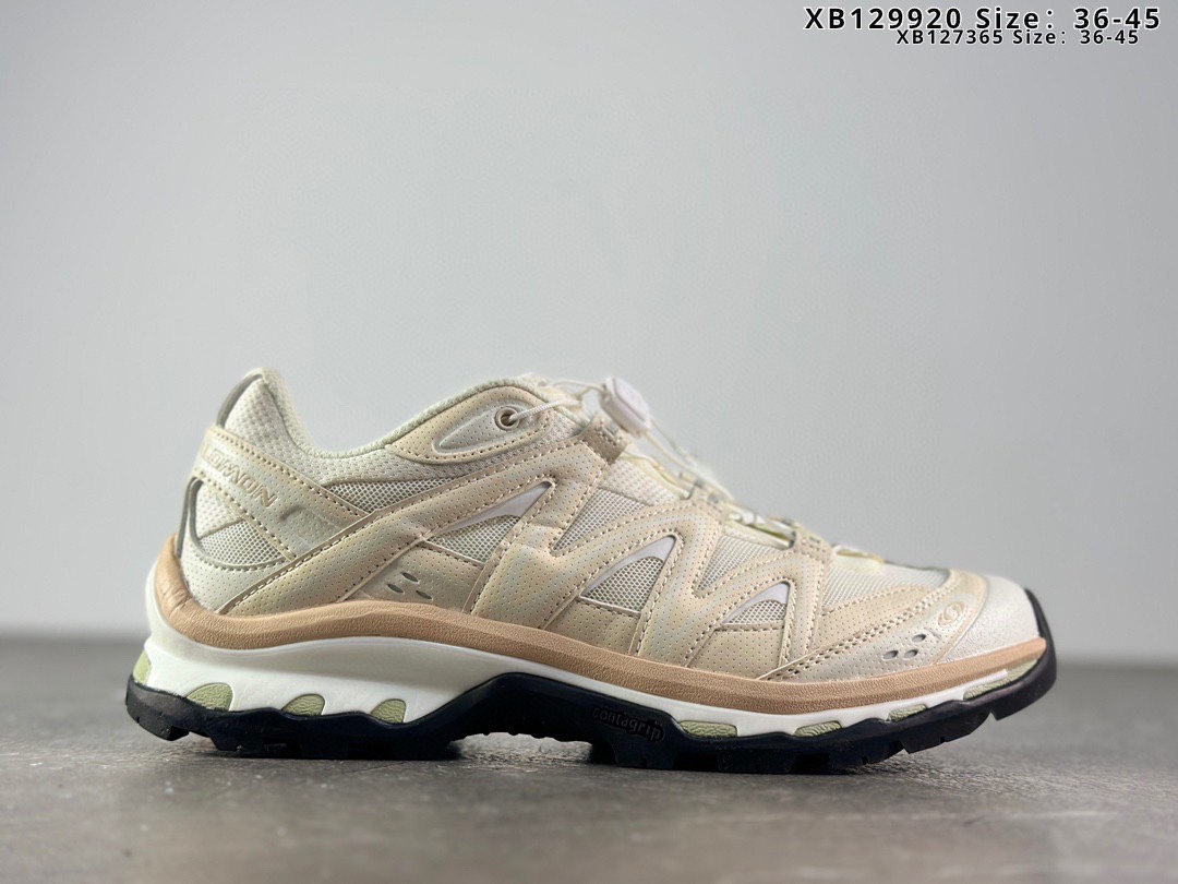 🈴️💰250
法国户外品牌-萨洛蒙 Salomon XT-Quest 
ADV XT 3D探索者系列 纯原版本
潮流越野机能户外休闲运动跑步鞋
采用透气网布与防护皮革组合鞋面材质 
牛角扣系带开合 欧索莱环保去臭环型组合鞋垫 外置4D先进科技以及Contagrip大底
官方货号: 412322 21 G0FX
尺码：36 36.5 37 38 38.5 39 40 40.5 41.5 42 42.5 43 44 45
编码XB127365