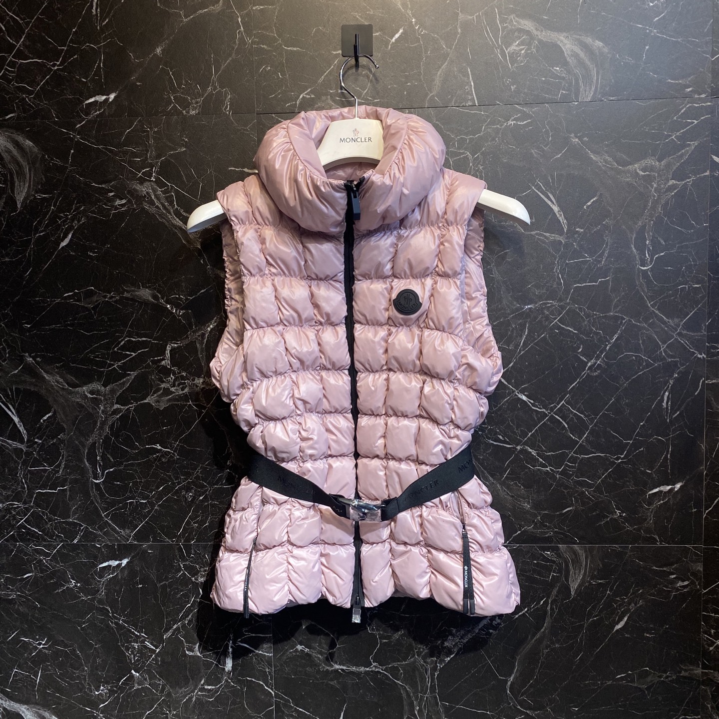 Moncler Emilion Quilted Down Vest with Belt - Stylish & Warm