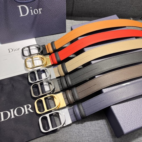 Dior 3.5cm Men's Reversible Leather Belt with Rotating Buckle 1 Dior 3.5cm Men's Reversible Leather Belt with Rotating Buckle