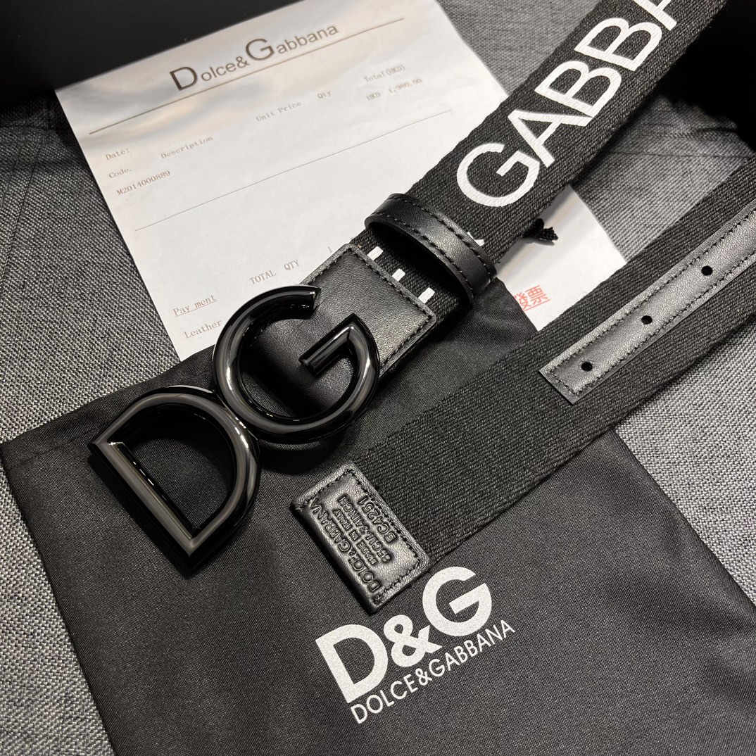 Authentic 3.8cm Wide Dolce & Gabbana Man’s Knitting Belt Purchase Guide - 图片 8