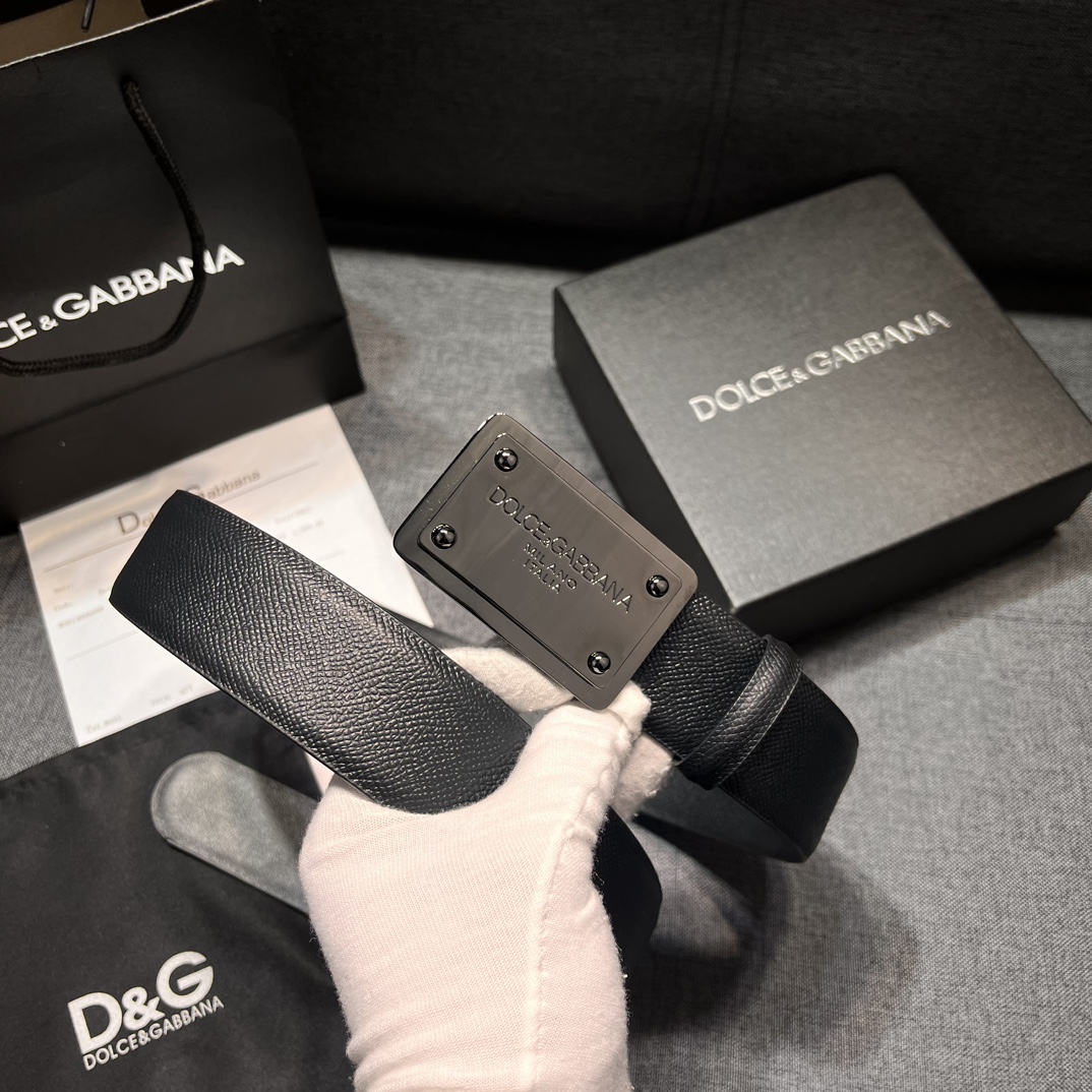 P426 Purchase of real grade DG belts. 4.0 and DOLCE GABBANA DG, new DG-head cow skin - 图片 2